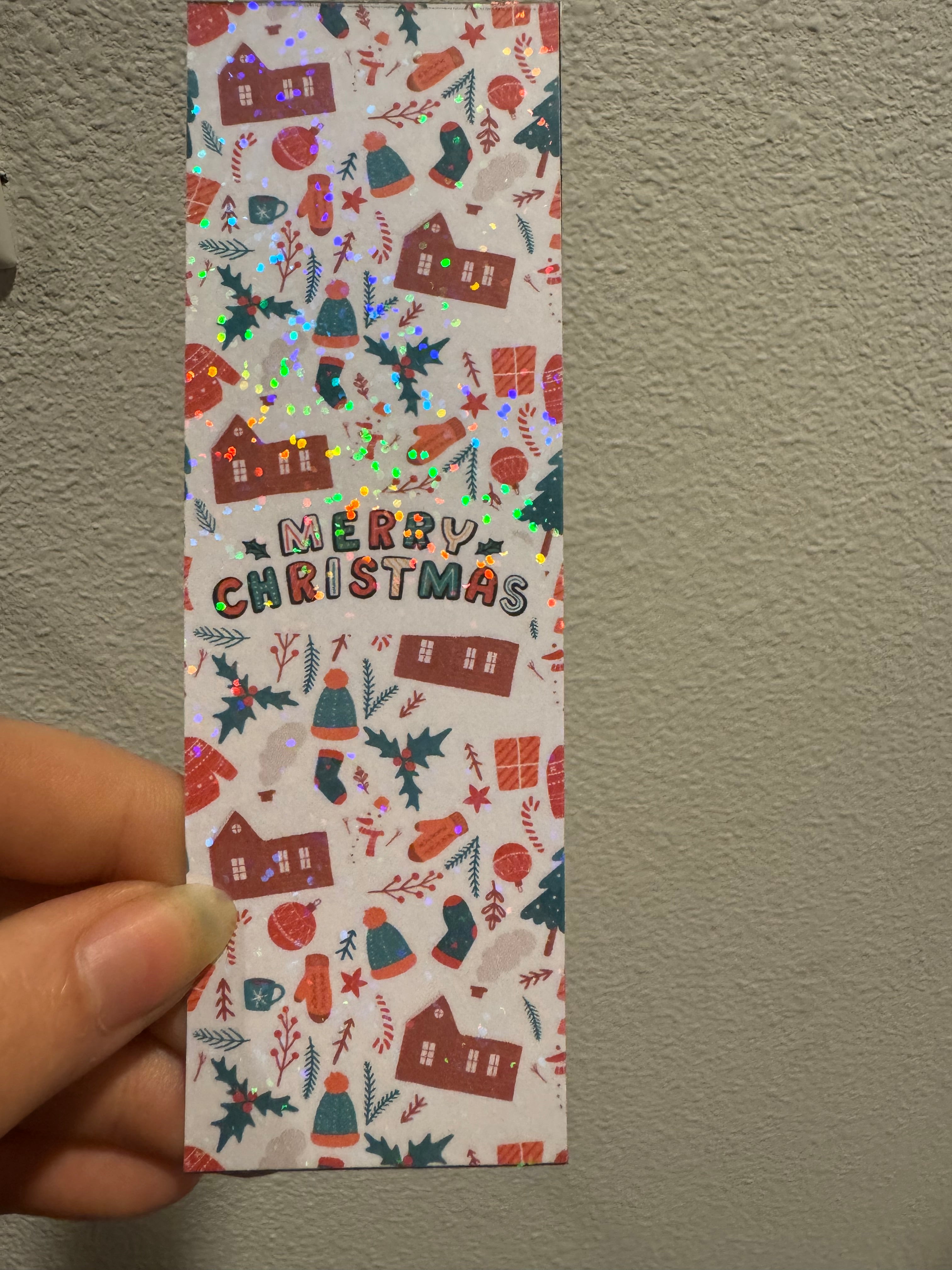 Merry Christmas Doodled Bookmarks