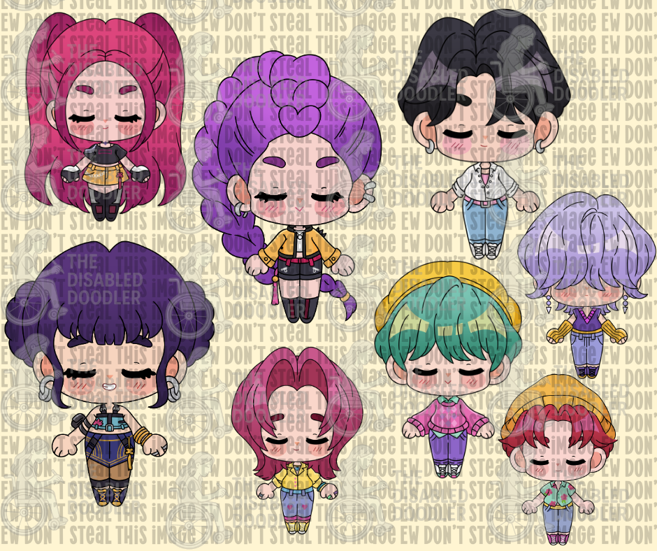 Singing Girls and Boys Sticker Bundle