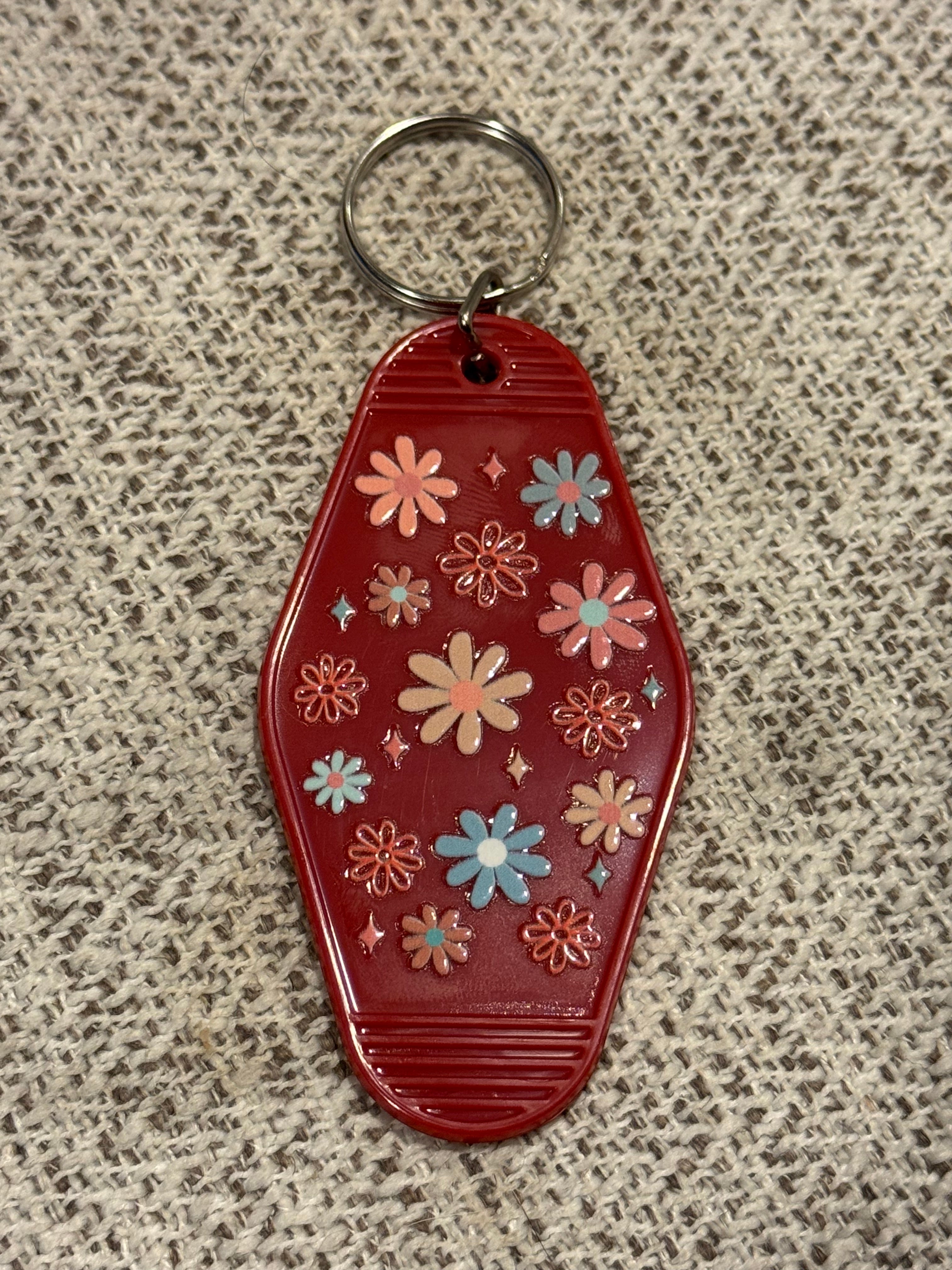 Pastel Flowers Keychains