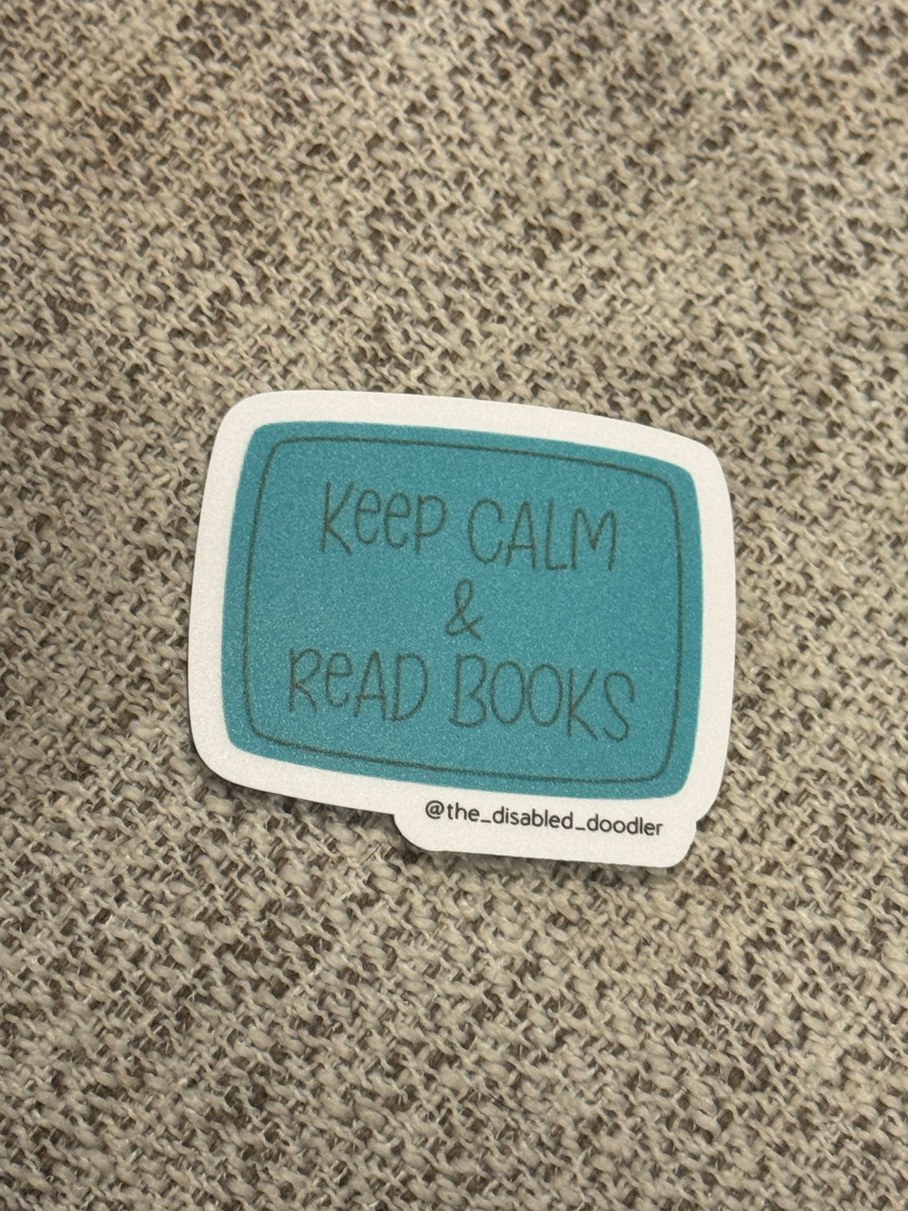 Keep Calm & Read Books Sticker