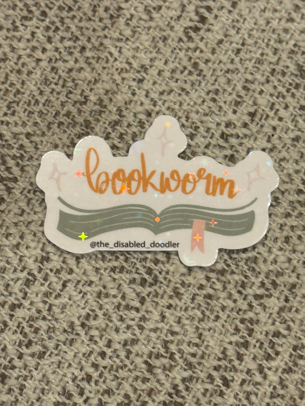 bookworm sticker