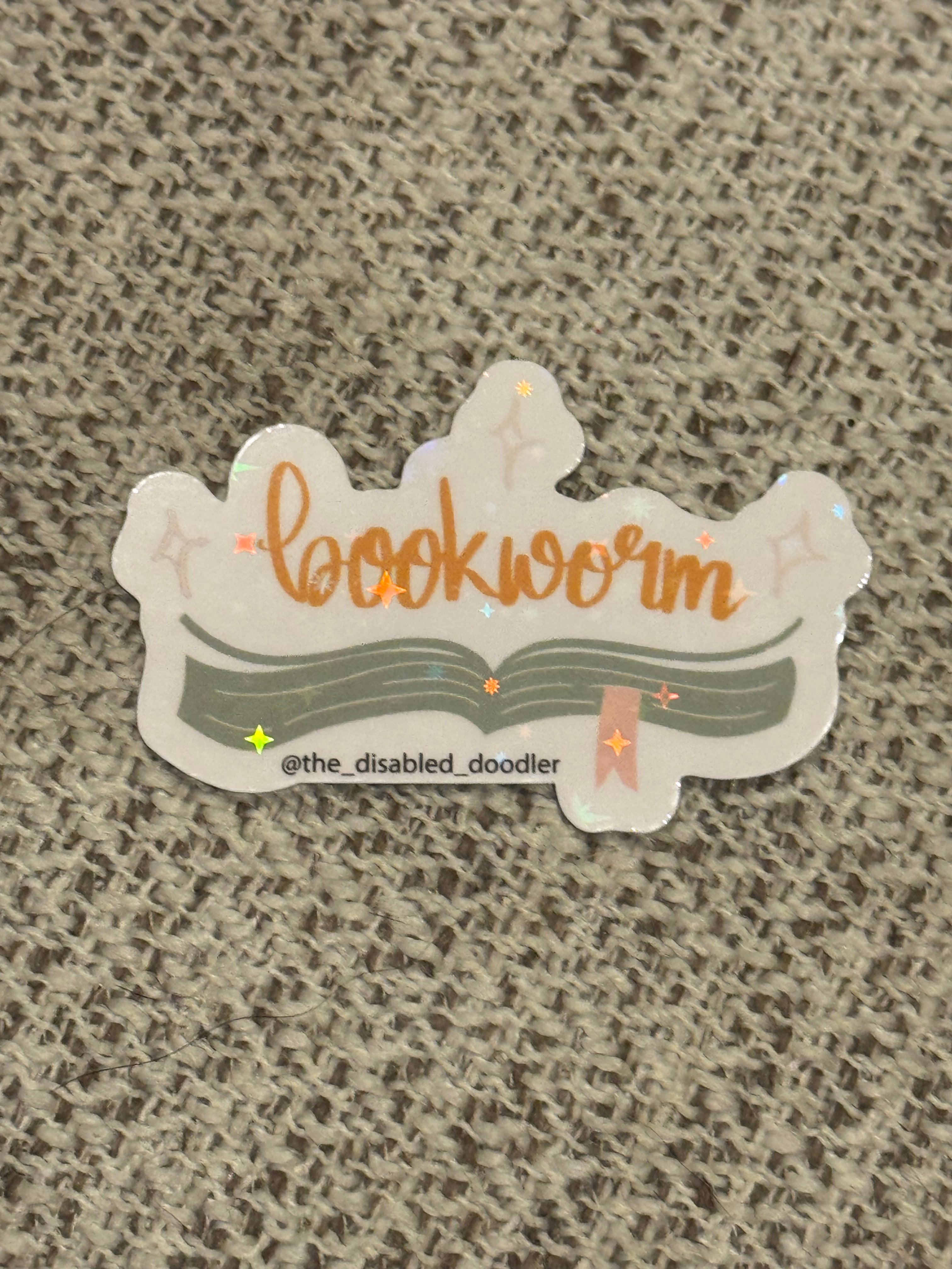 bookworm sticker