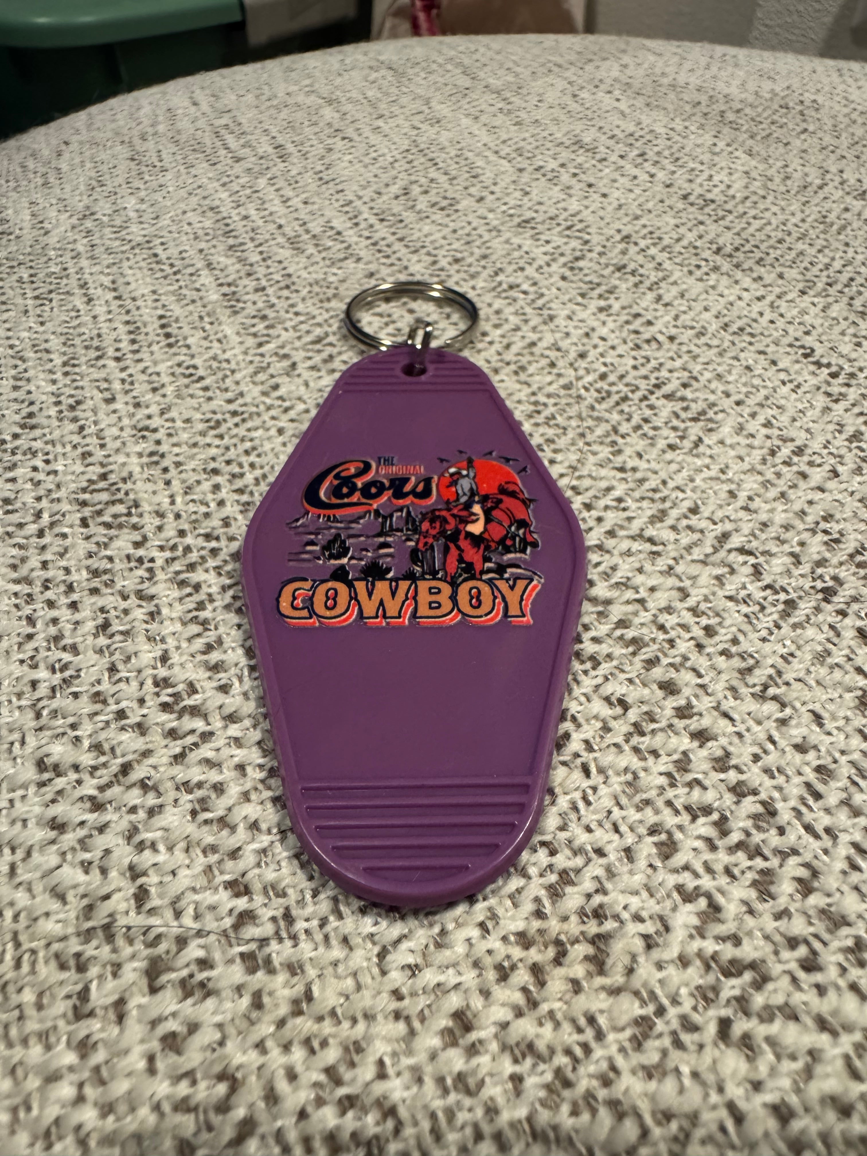 Coors Cowboy Keychain