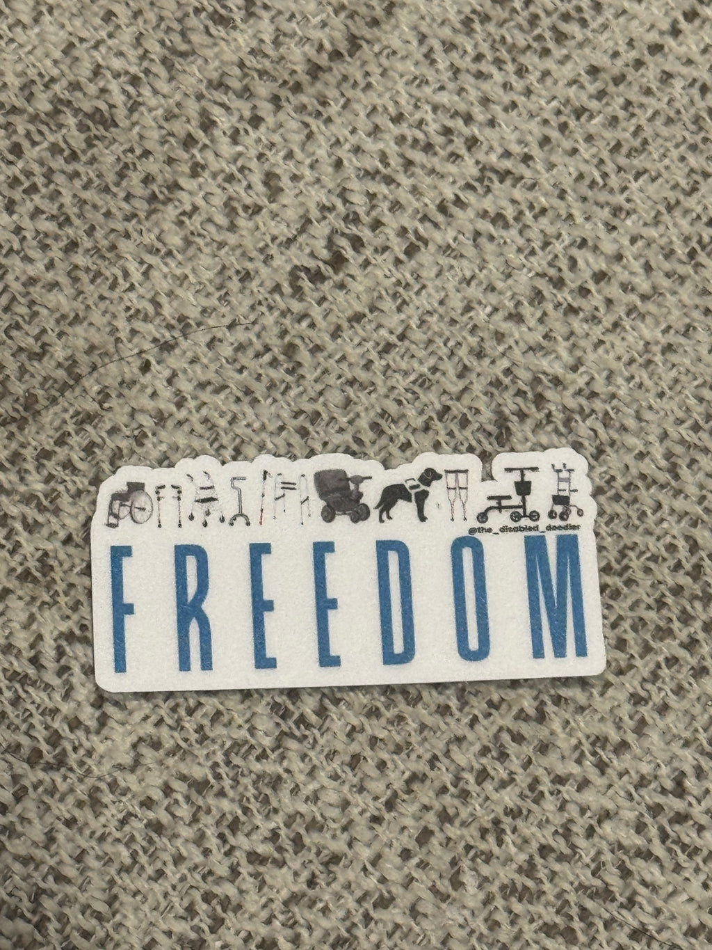 Disability Freedom Sticker