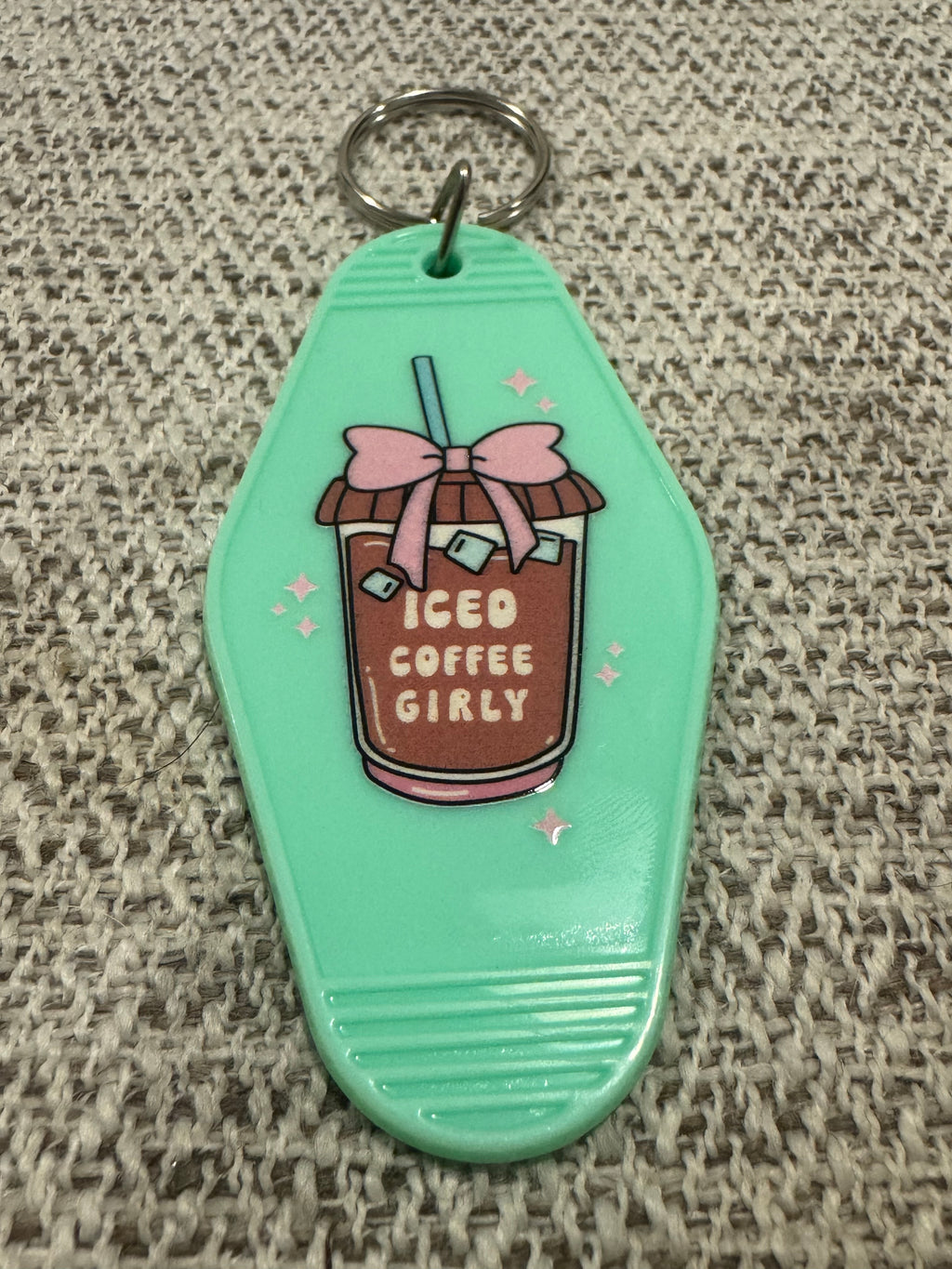 Iced Coffee Girly Keychains