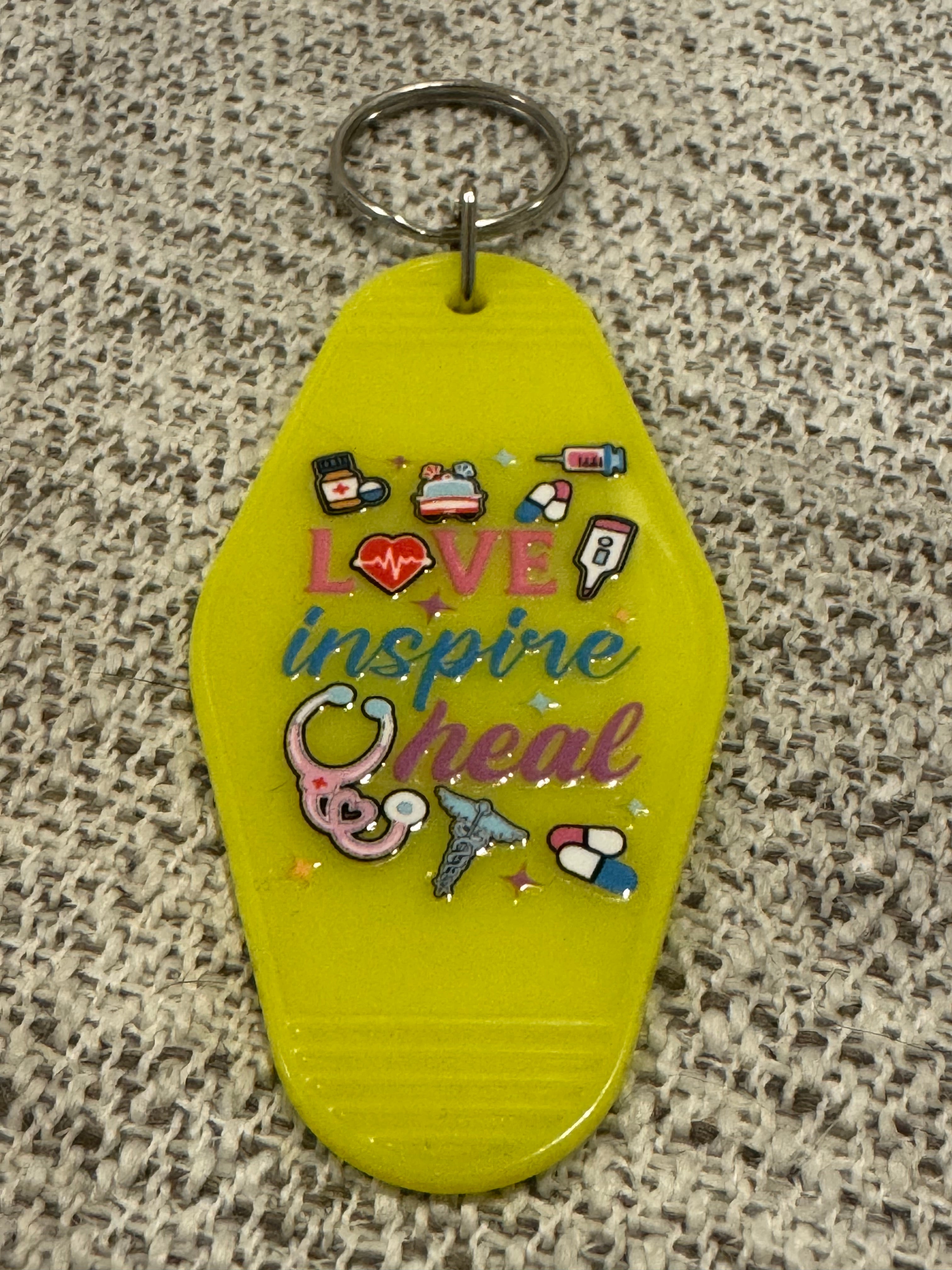 Love Inspire Heal Keychains