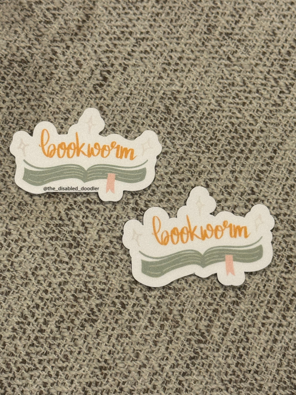 bookworm sticker