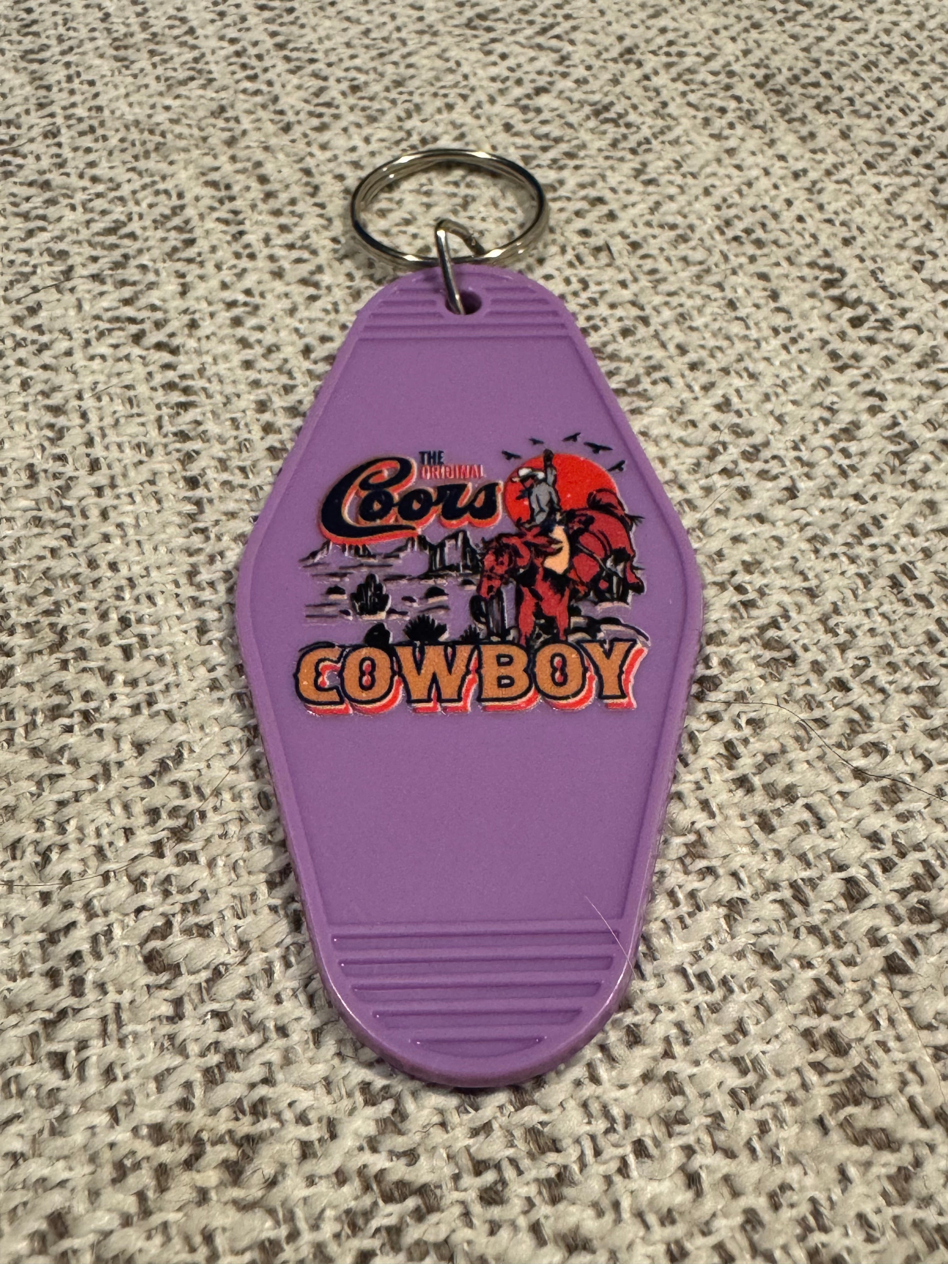 Coors Cowboy Keychain