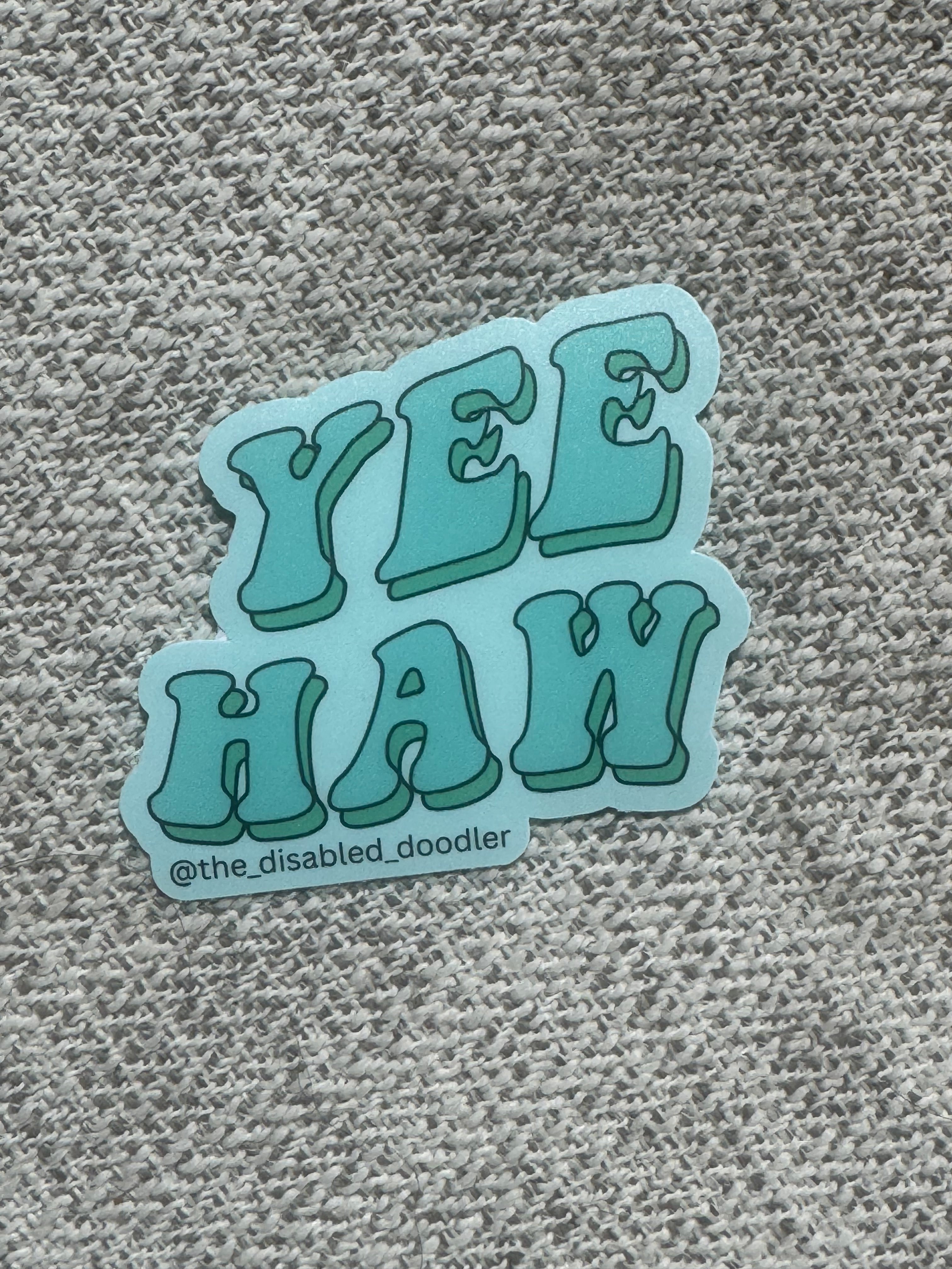 yee haw sticker
