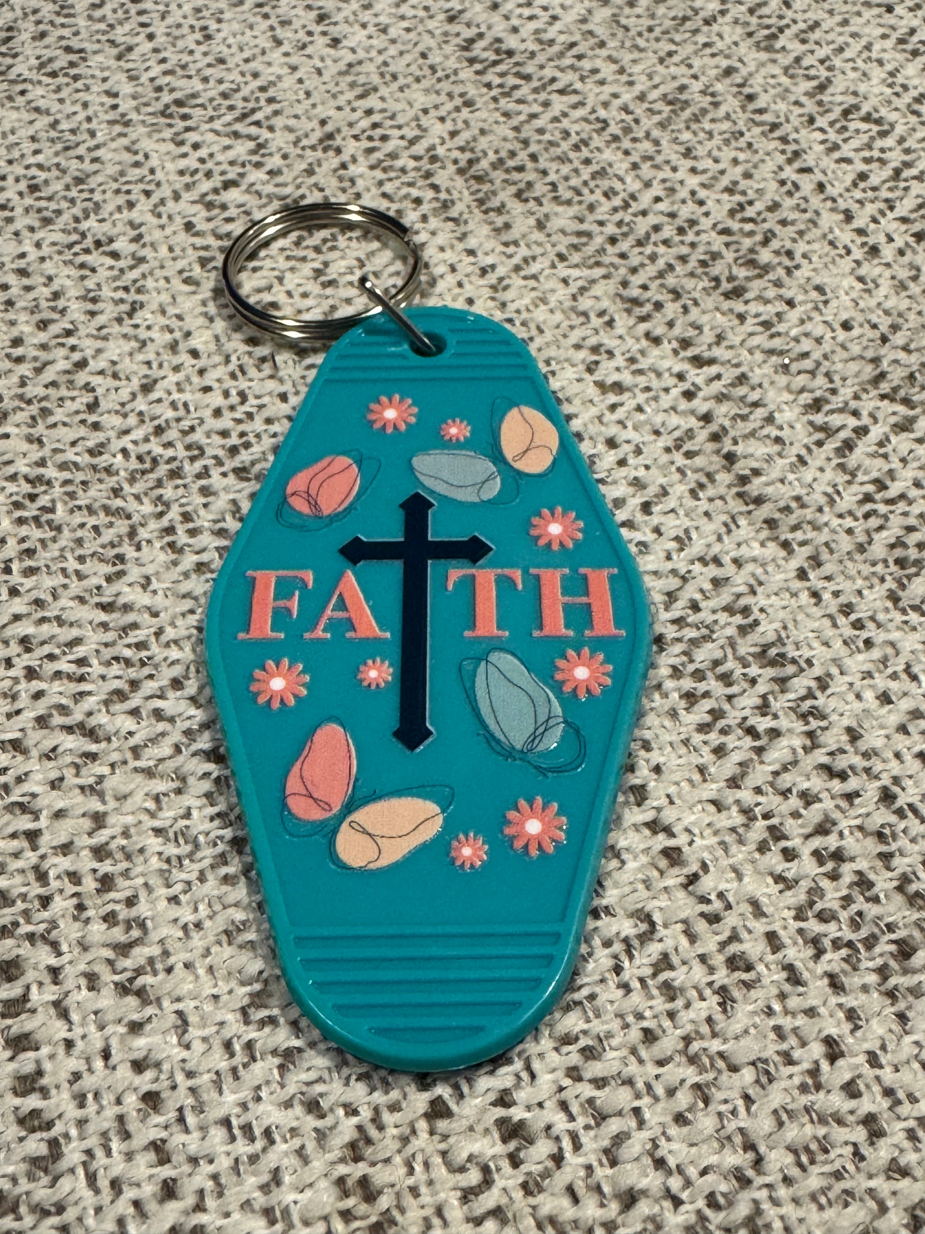 Butterfly Faith Keychains
