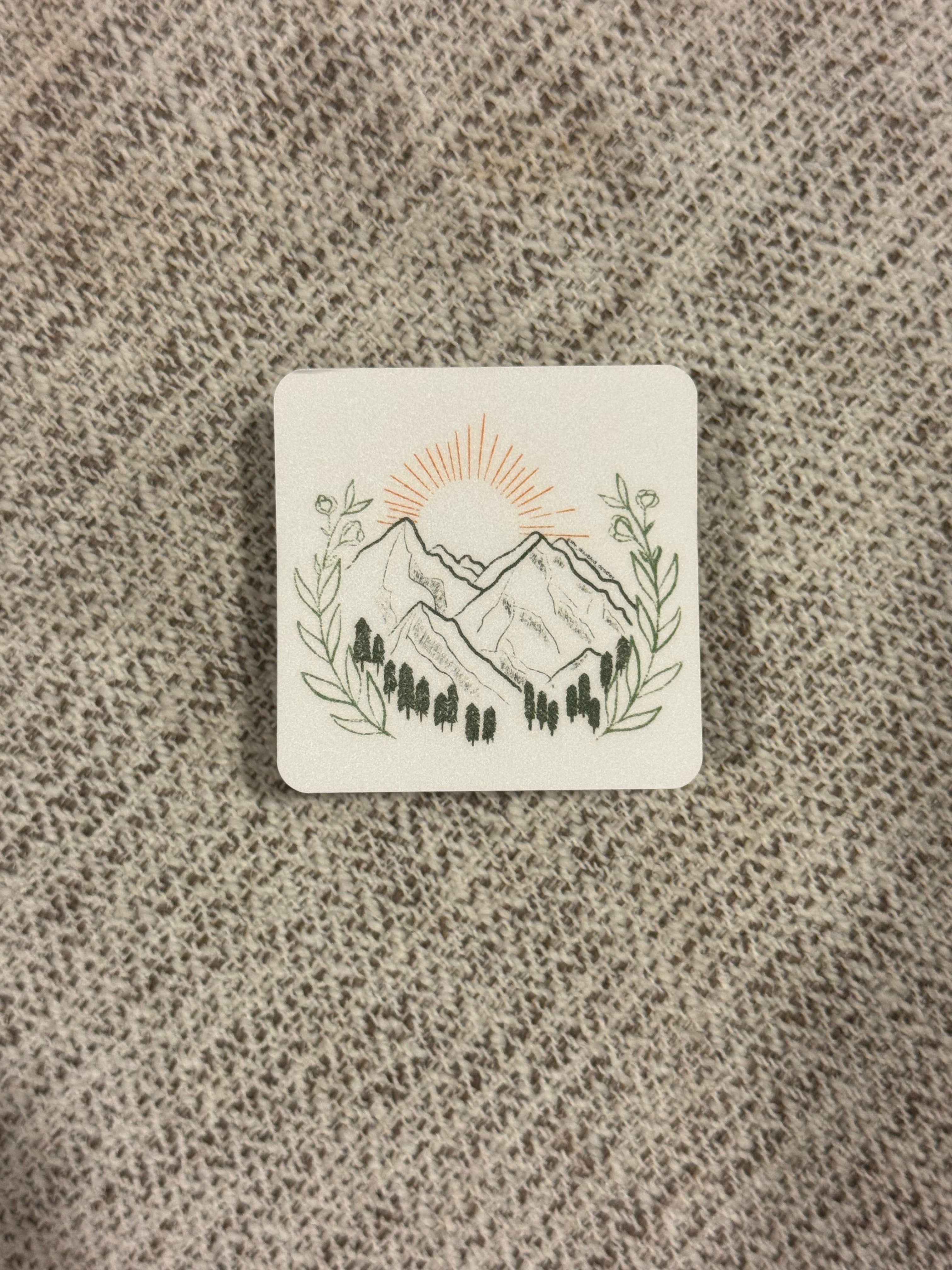Sunset Mountain Sticker