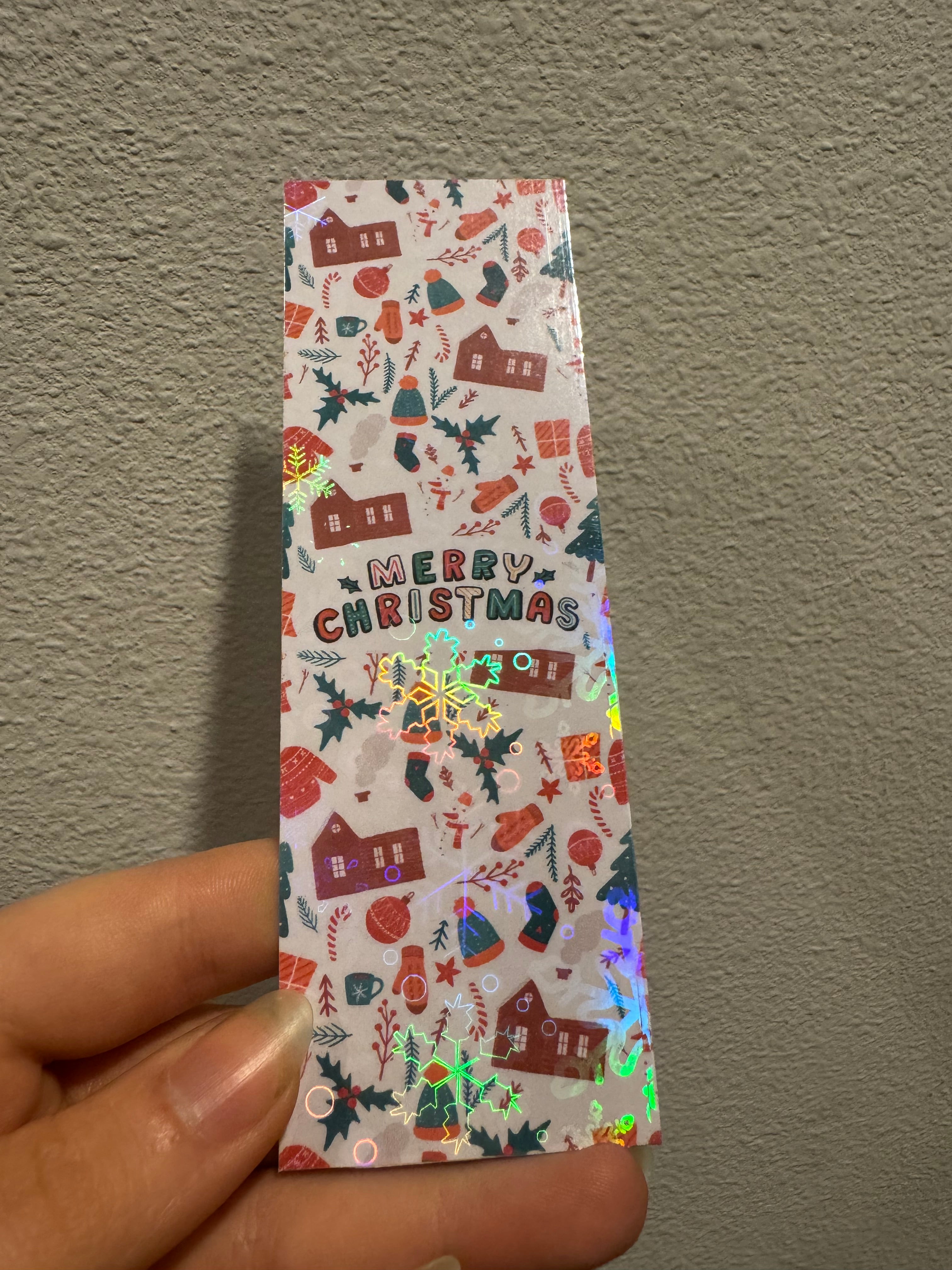 Merry Christmas Doodled Bookmarks
