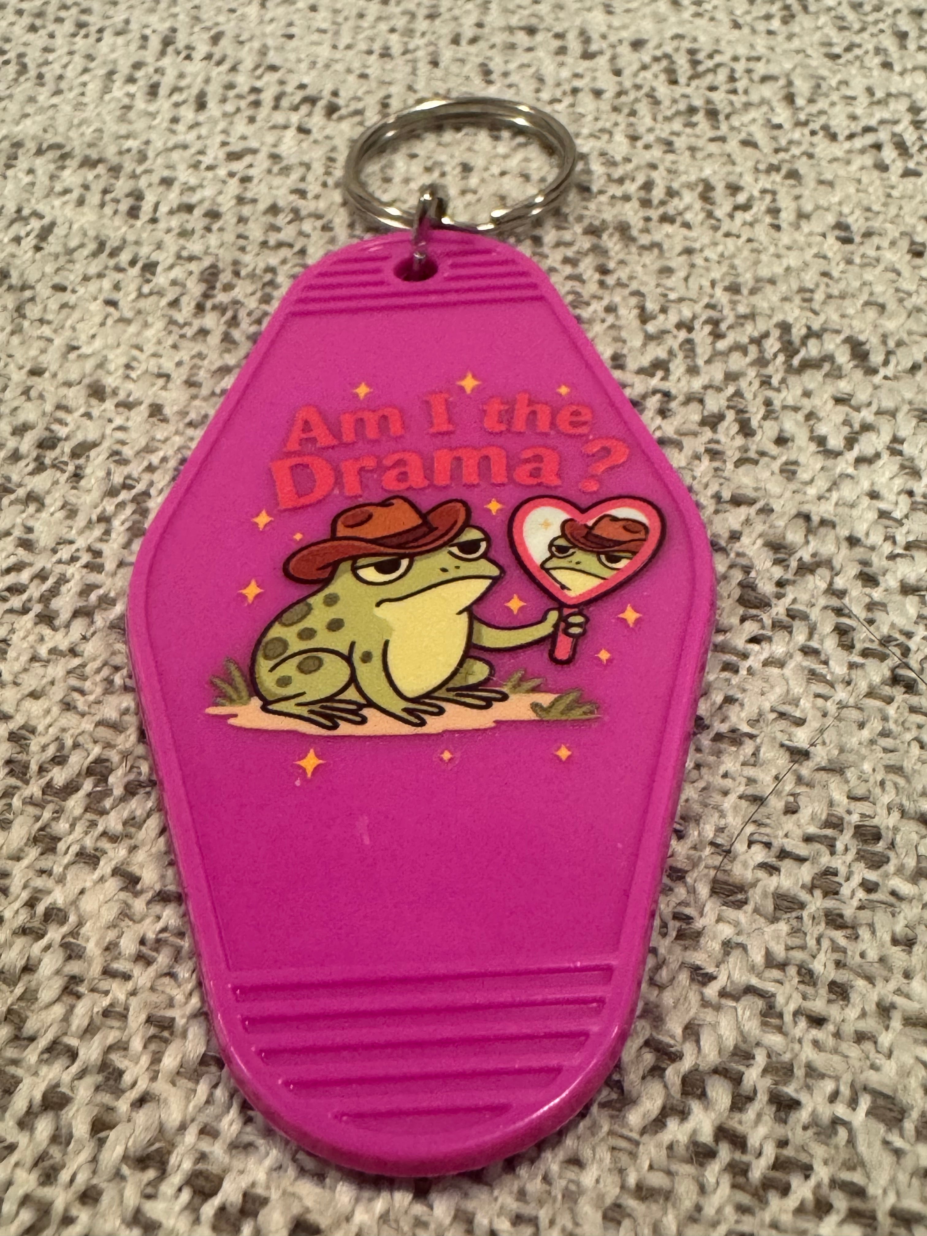 Am I The Drama? Frog Keychain (Style 1)