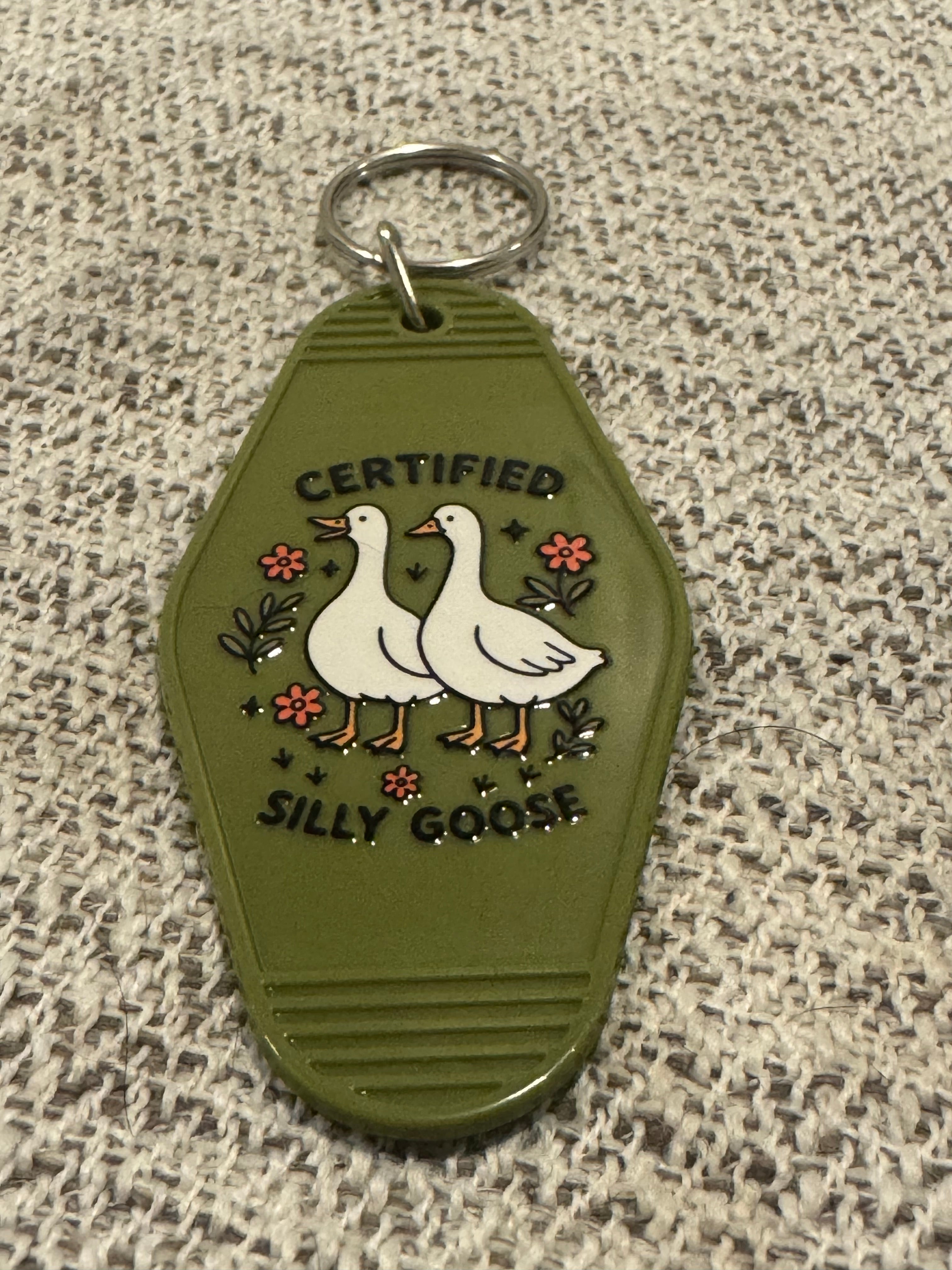 Certified Silly Goose Keychain