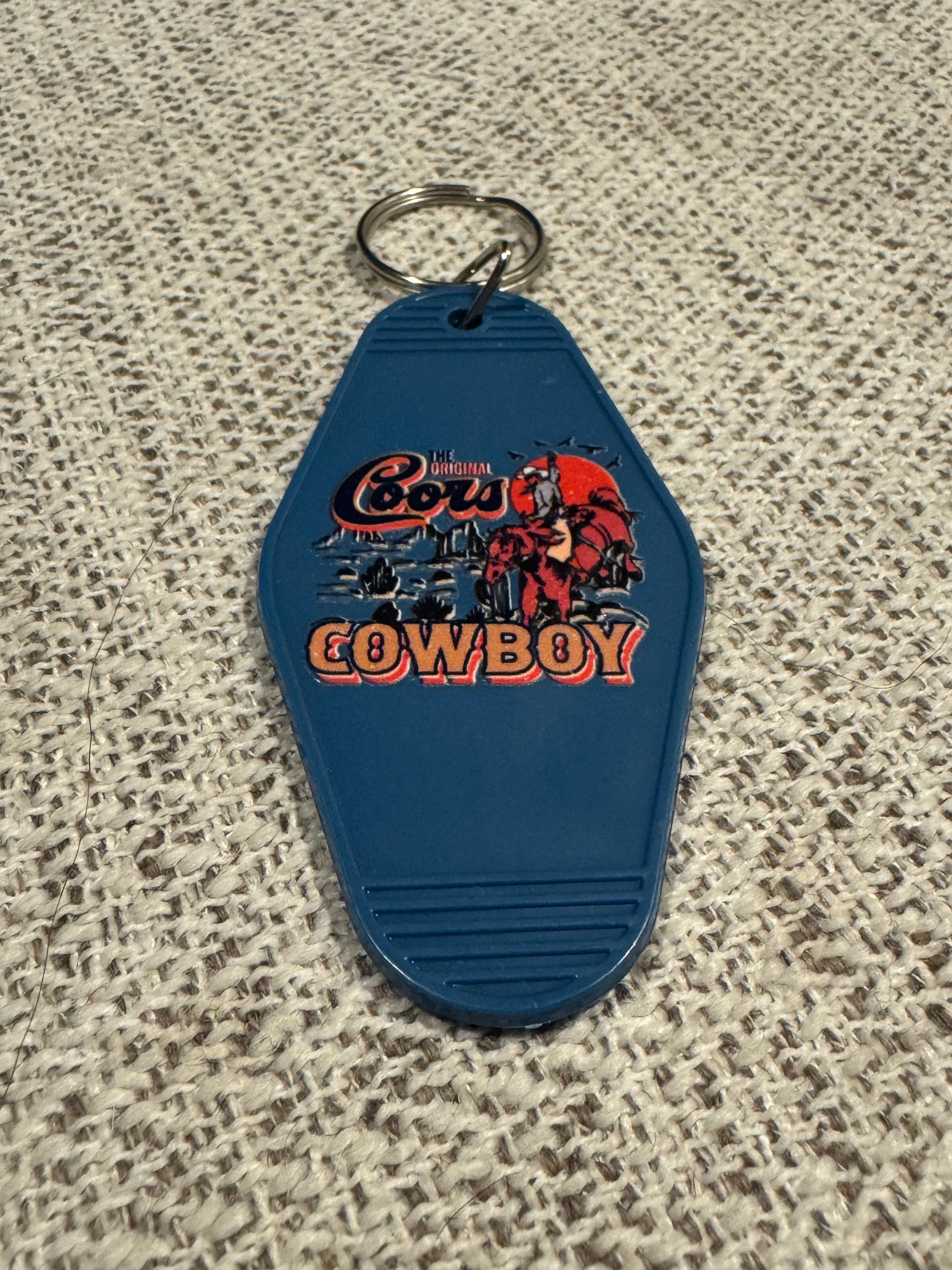 Coors Cowboy Keychain