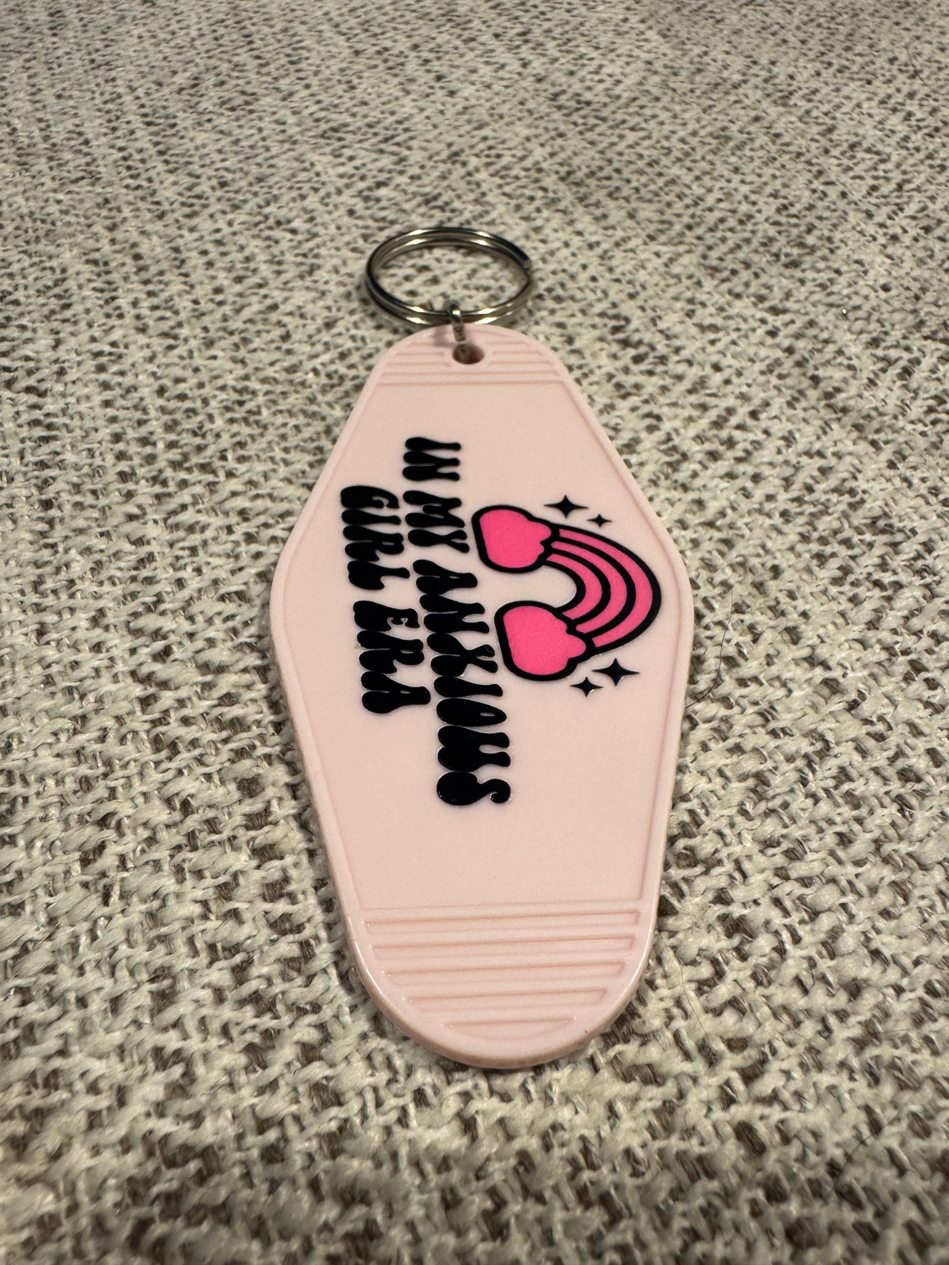 In my anxious girl era Keychains