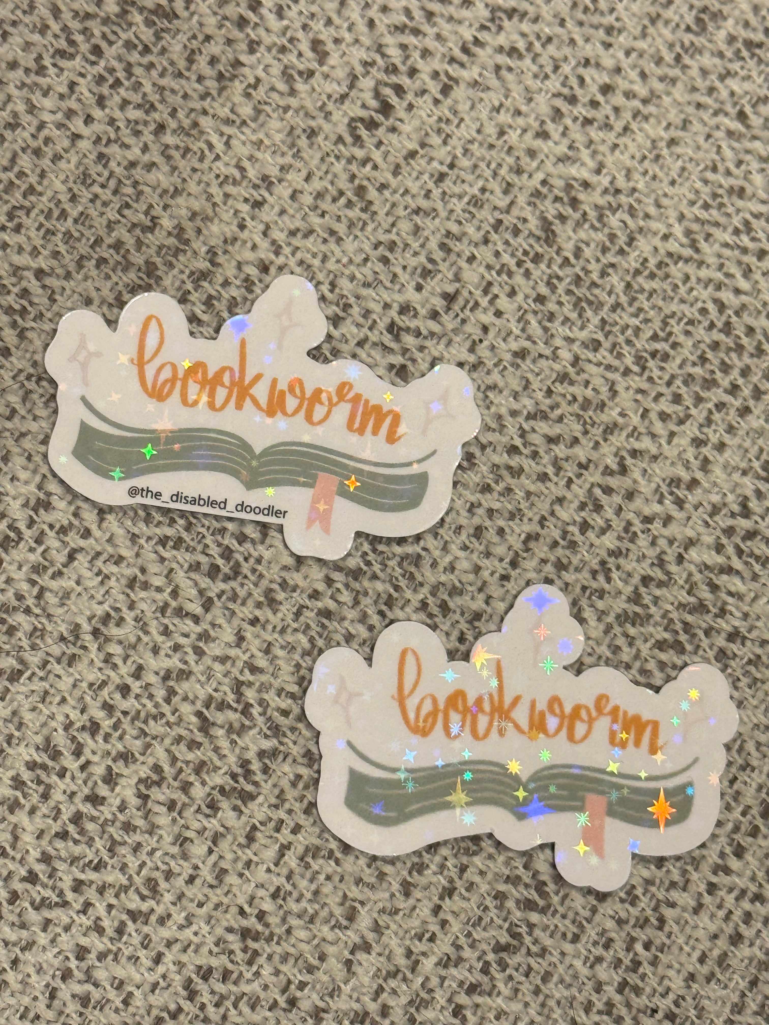bookworm sticker