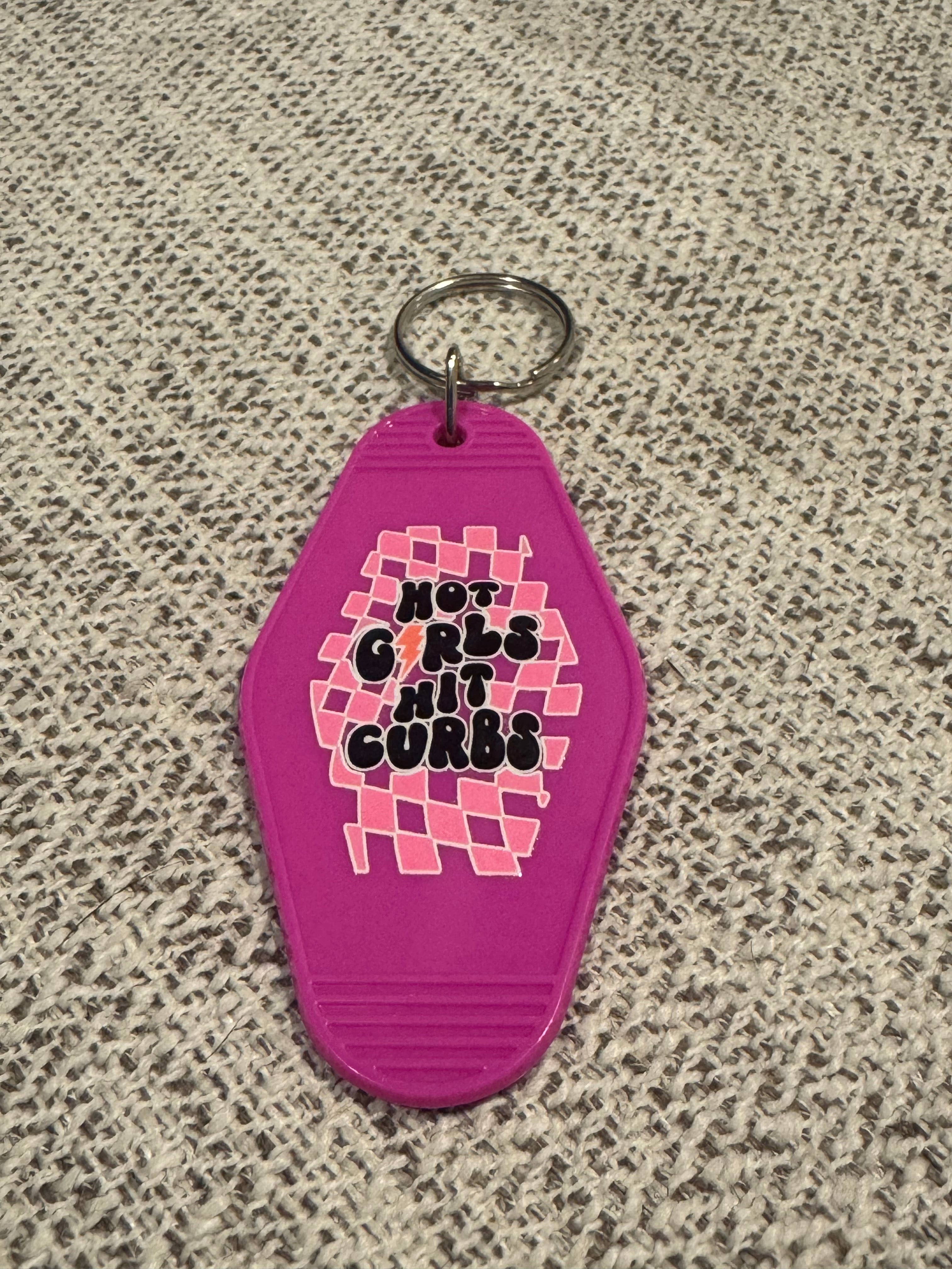 Hot Girls Hit Curbs (style 1) Keychains
