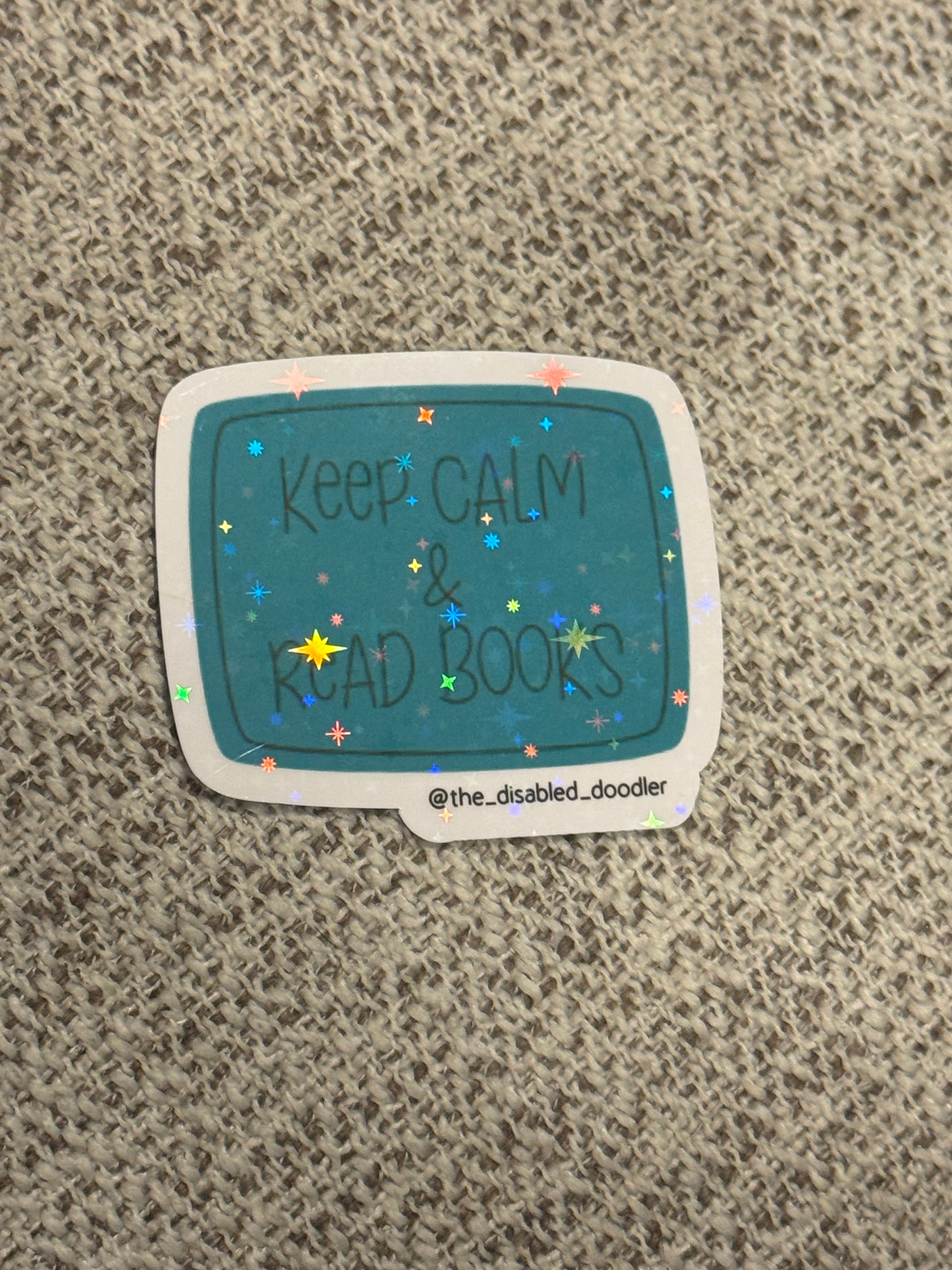 Keep Calm & Read Books Sticker