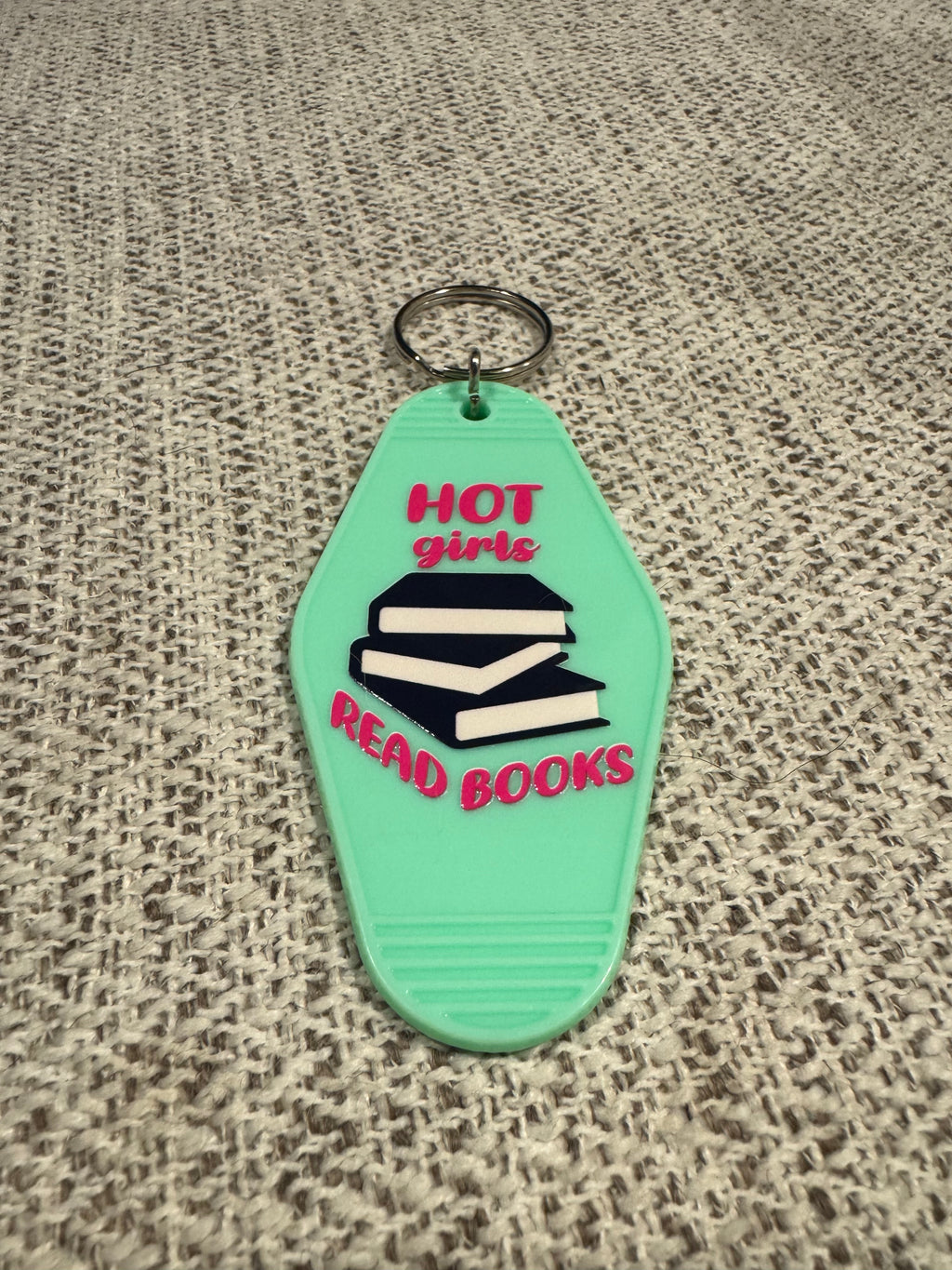 Hot Girls Read Books Keychains