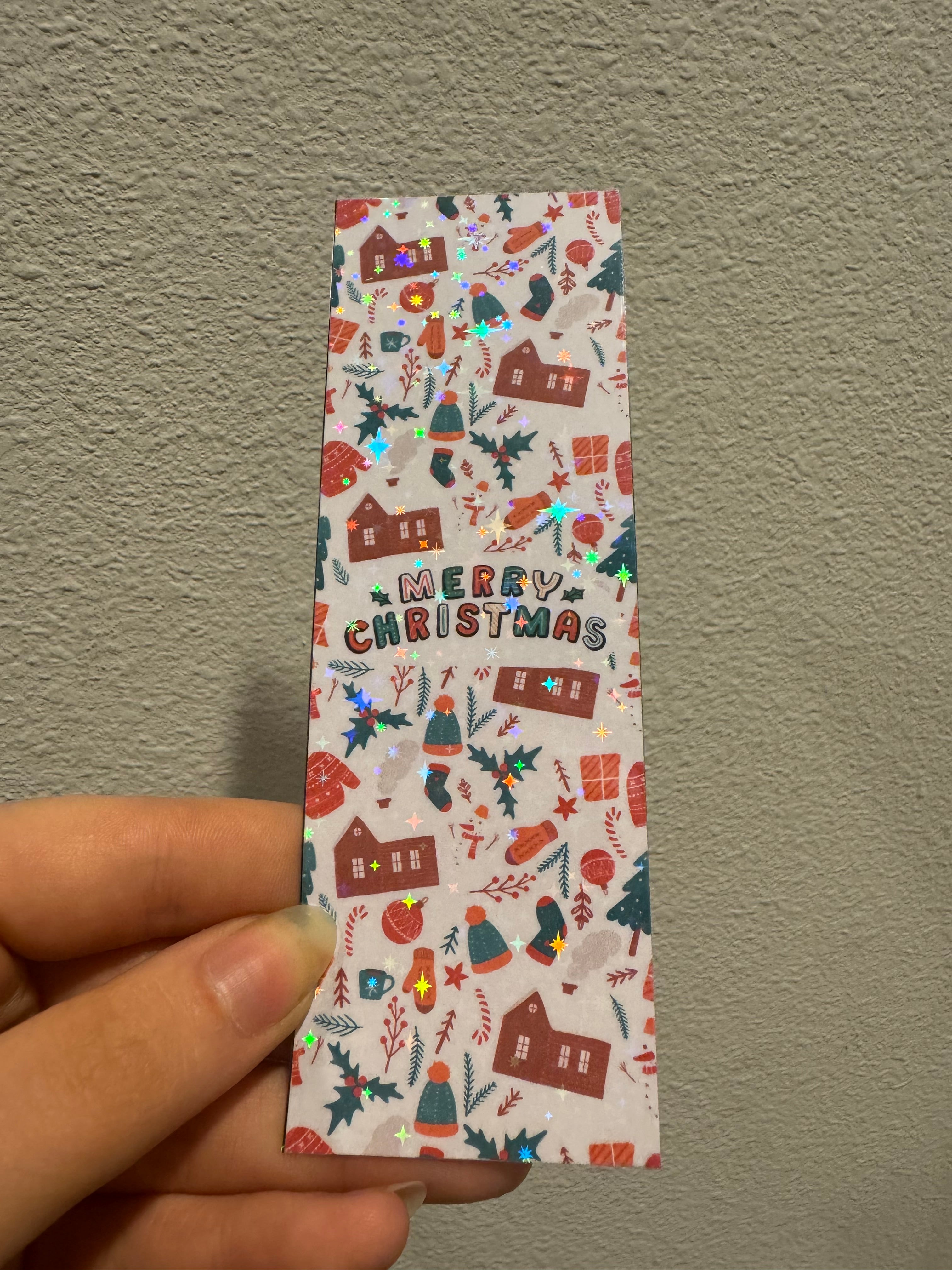 Merry Christmas Doodled Bookmarks