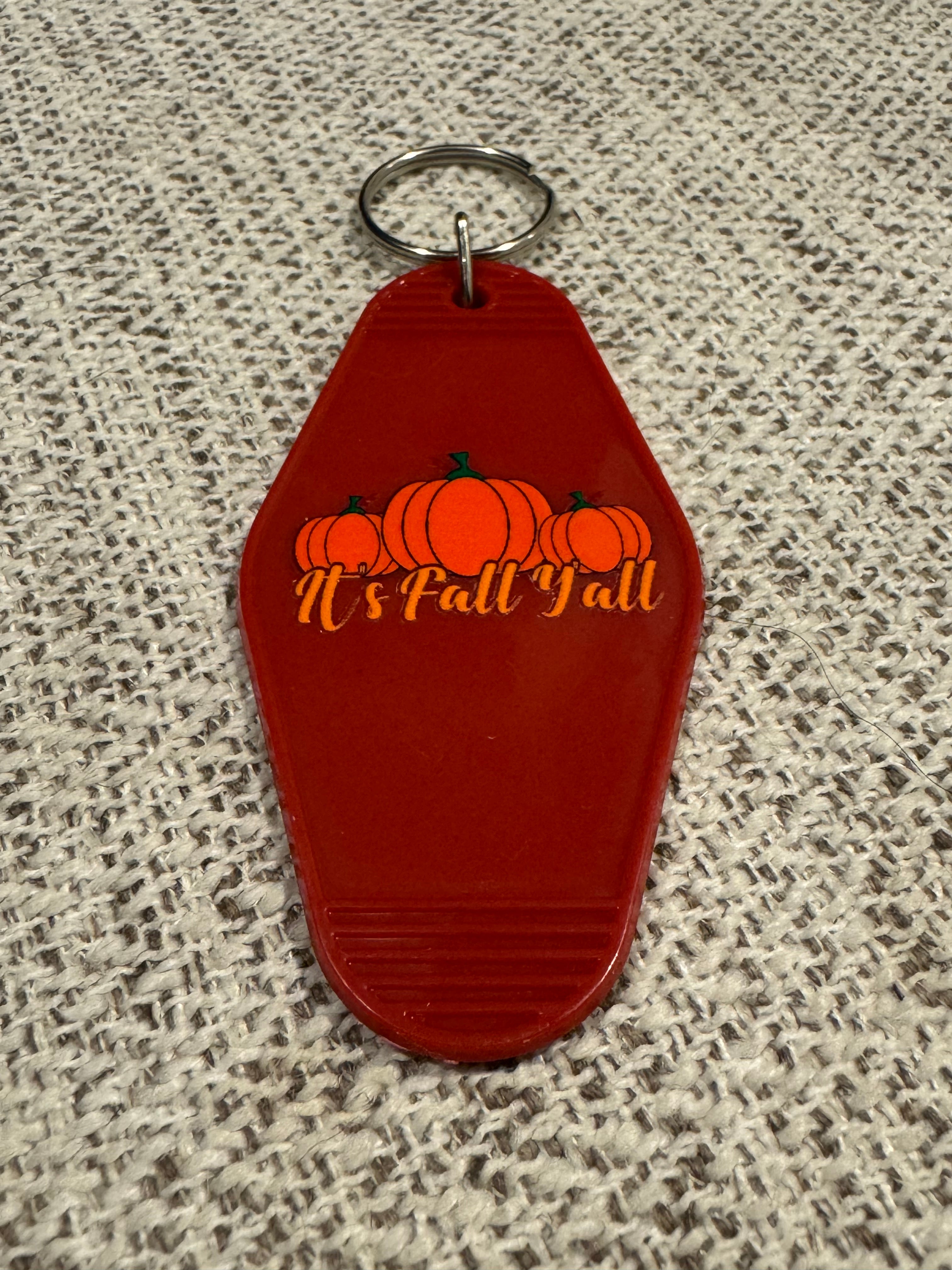 Its Fall Yall Pumpkin Keychains