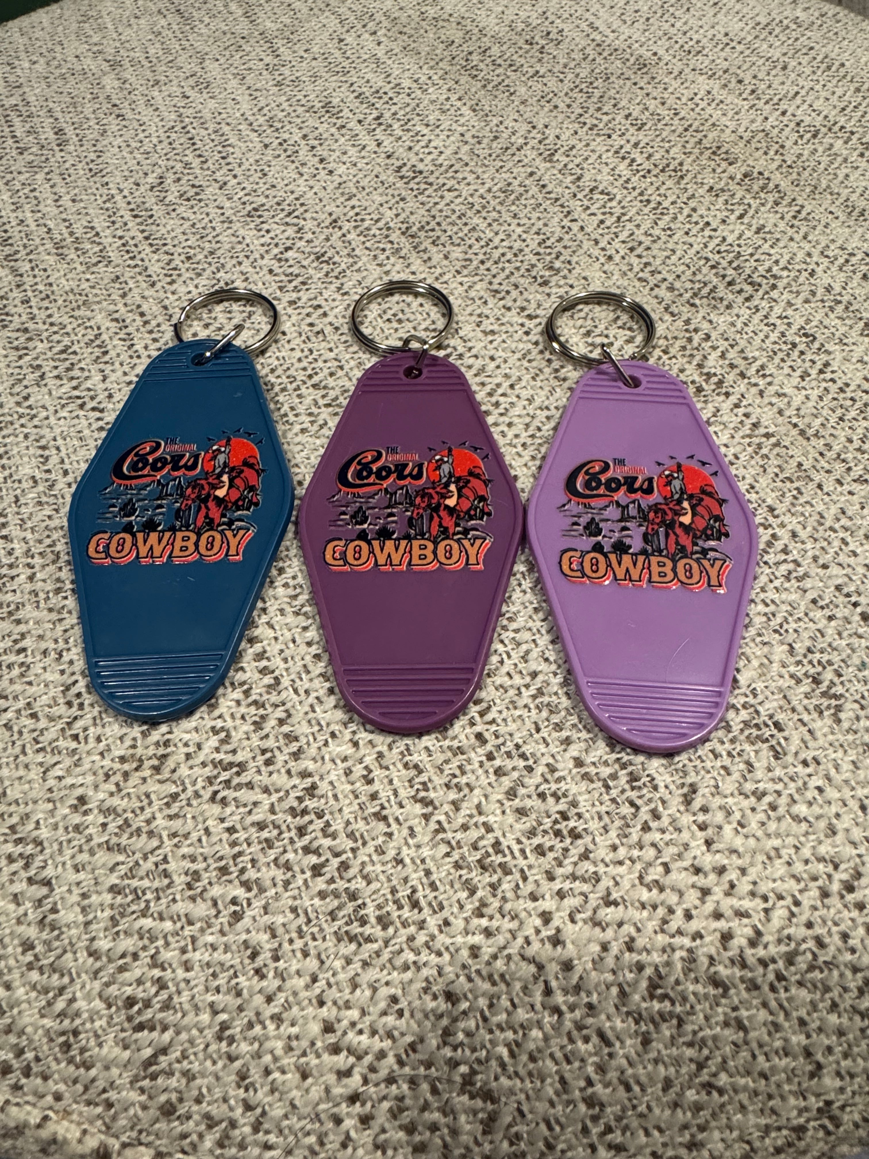 Coors Cowboy Keychain