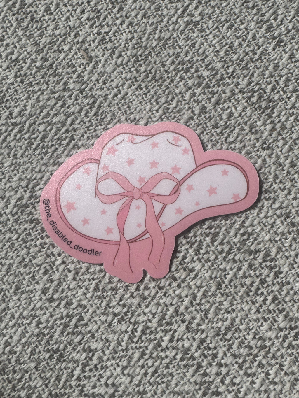 Pink Cowgirl Hat Sticker