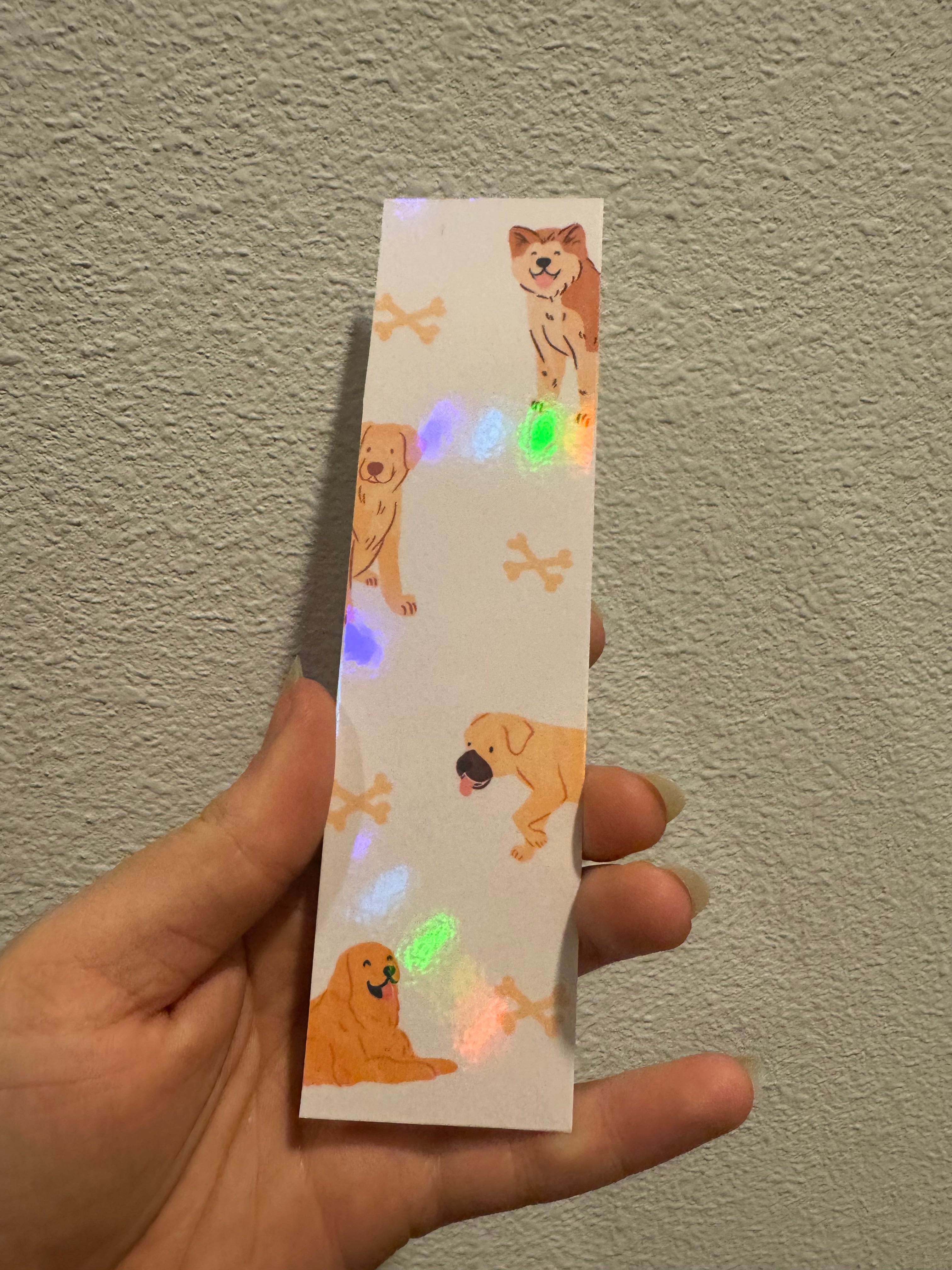 Off White Dog Doodles Bookmarks