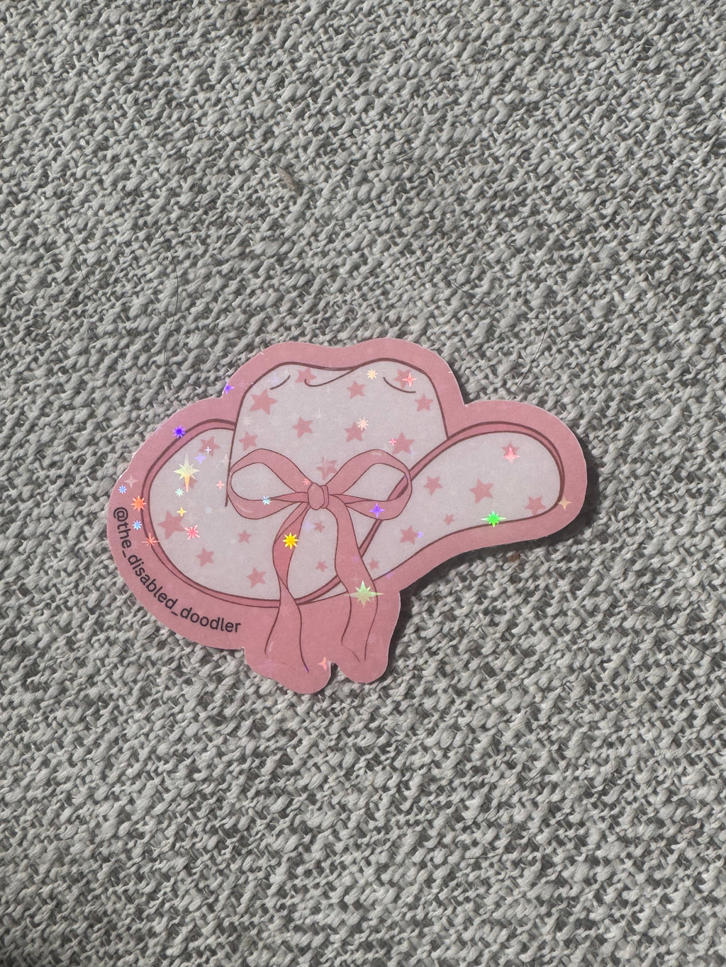 Pink Cowgirl Hat Sticker