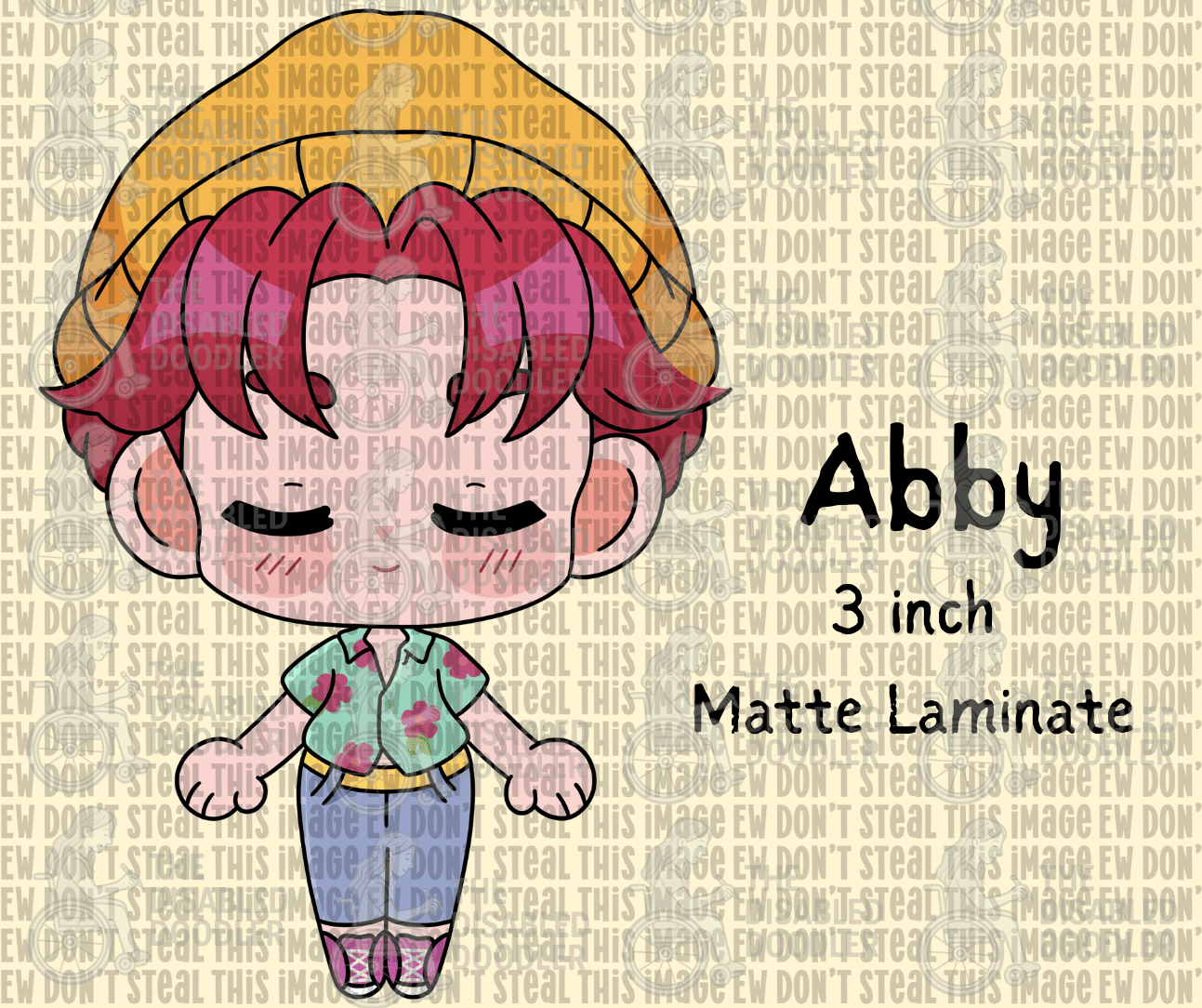 Abby Demon Boy Sticker