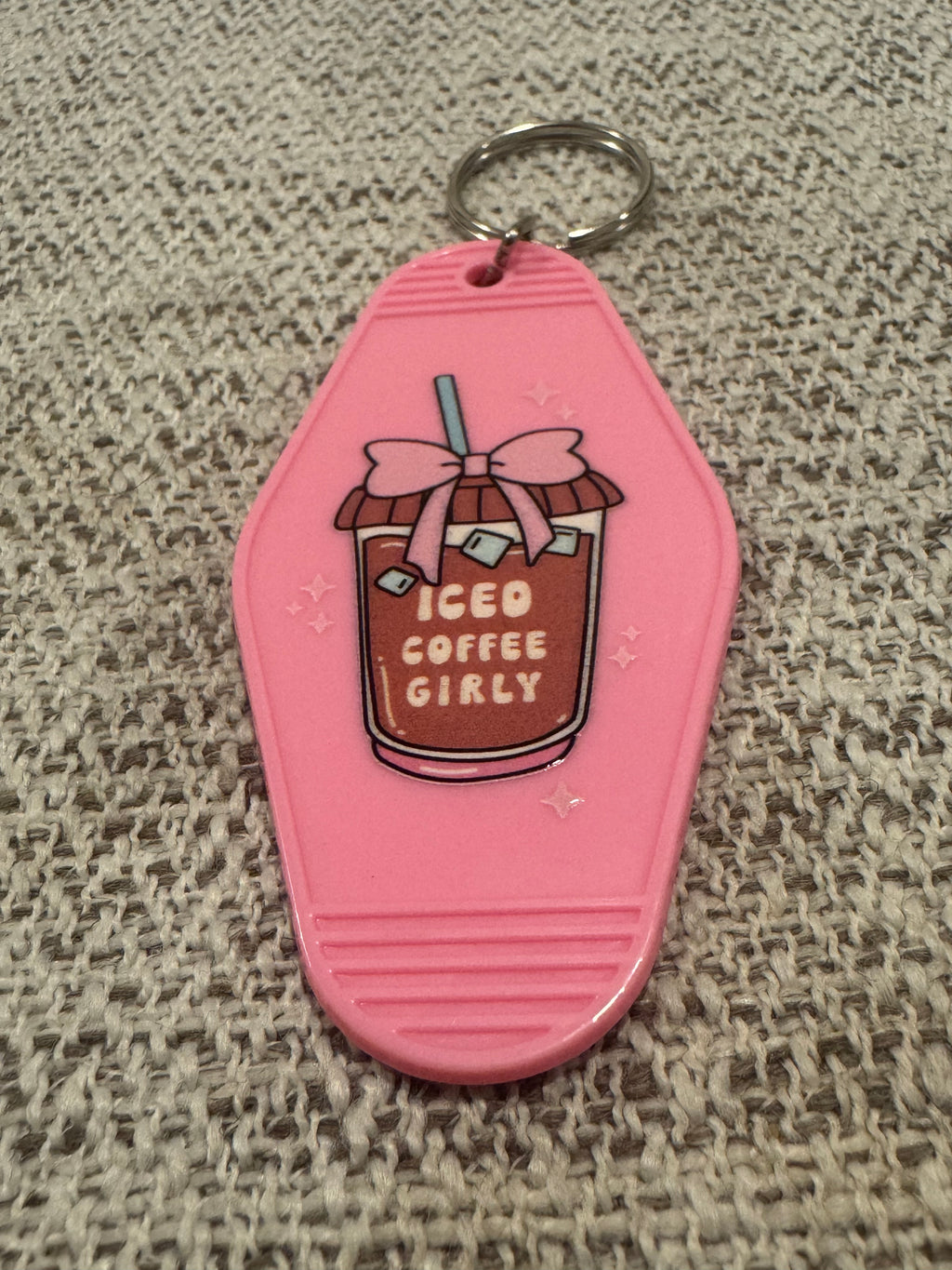 Iced Coffee Girly Keychains