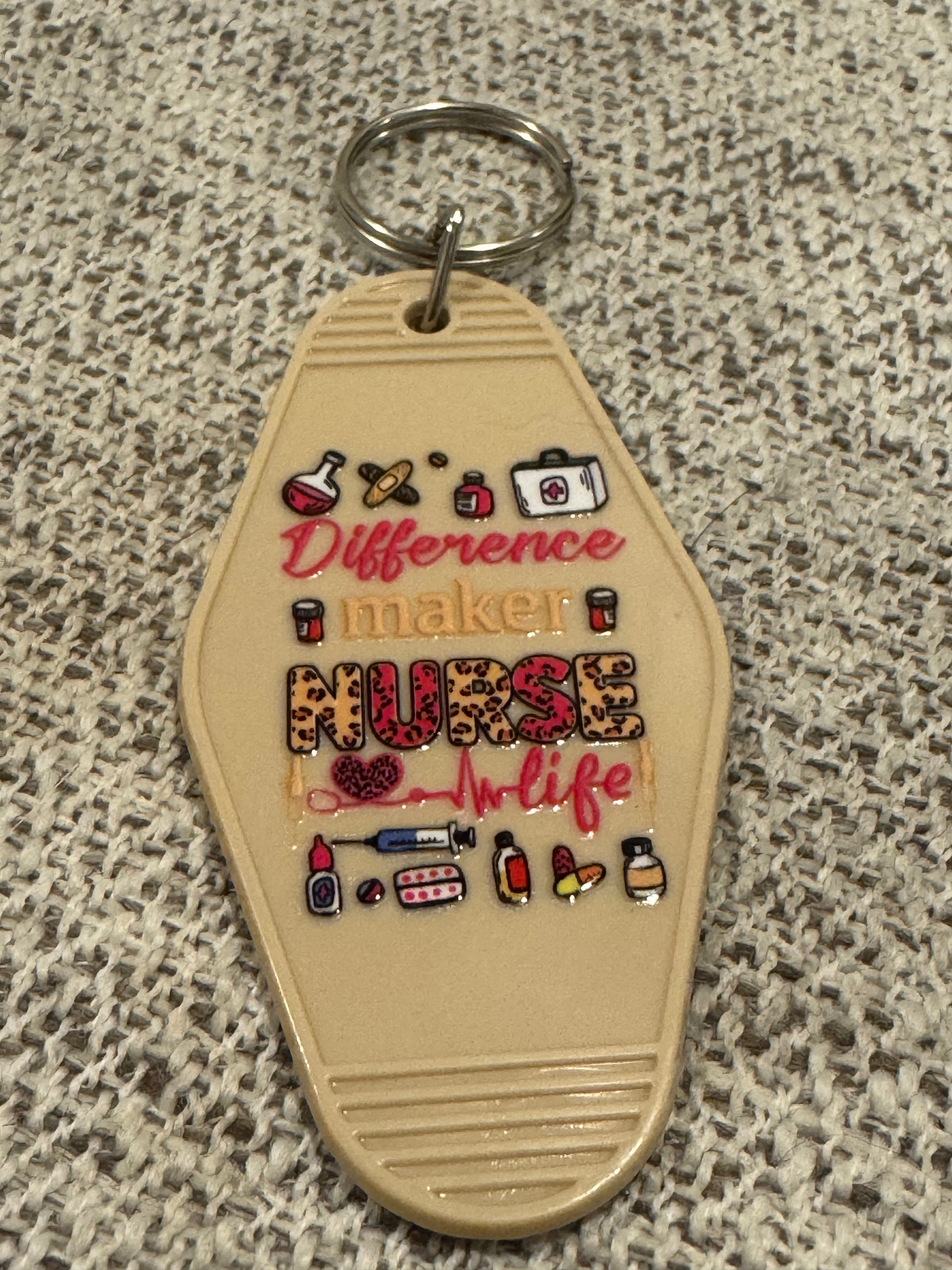 Difference Maker Nurse Life Keychains