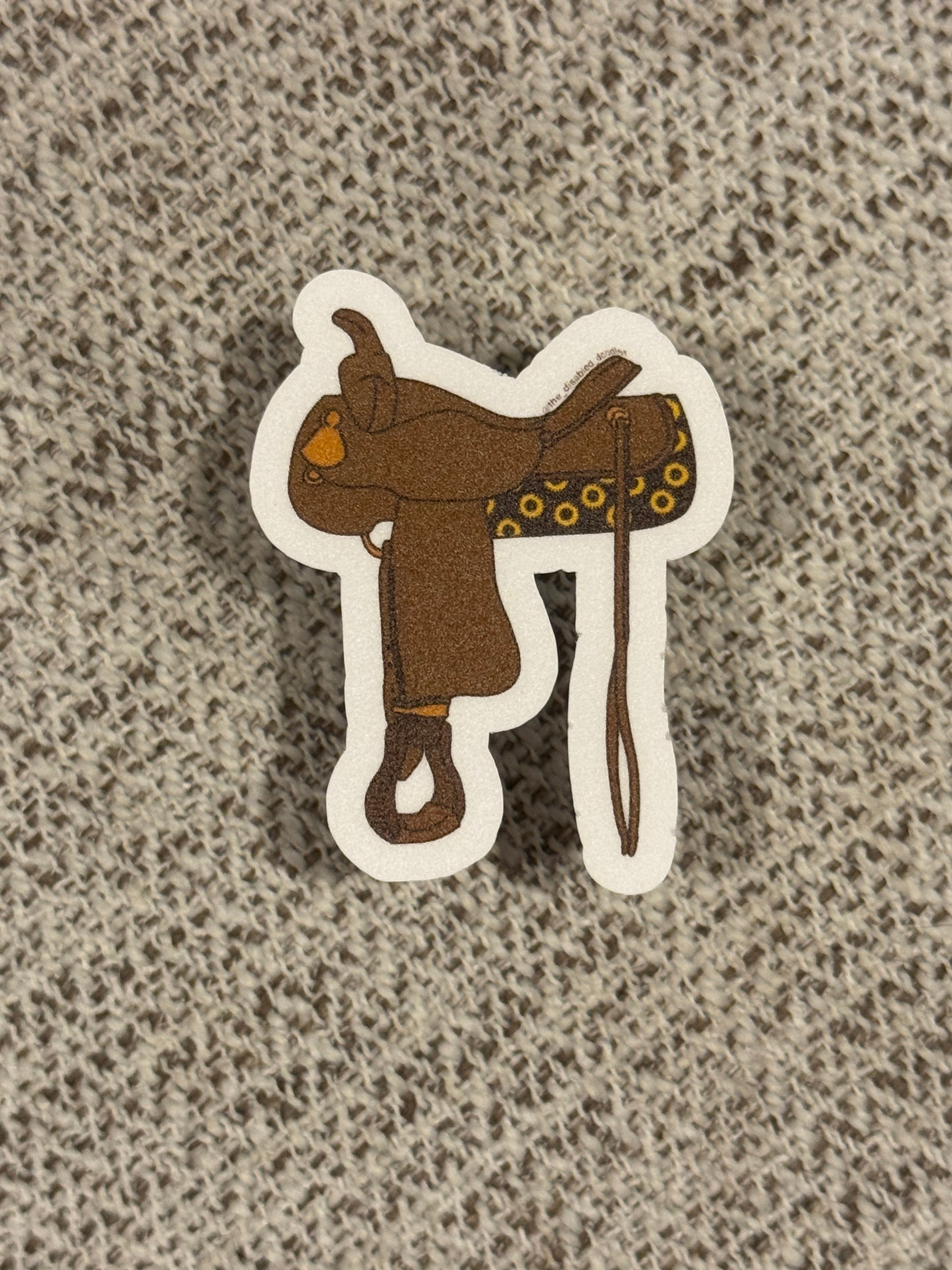 Western Saddle Sticker