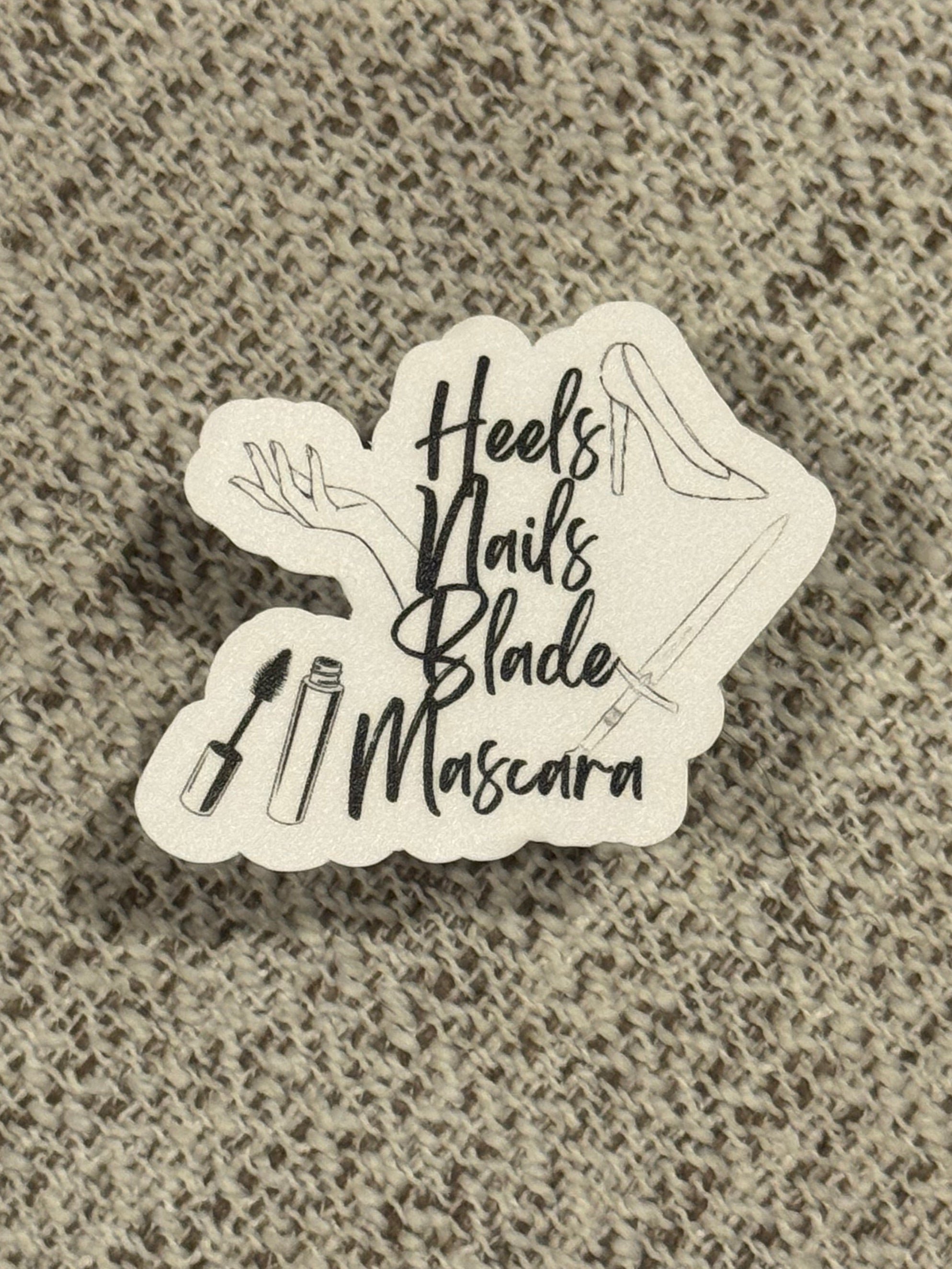 Heels, Nails, Blade, Mascara Sticker