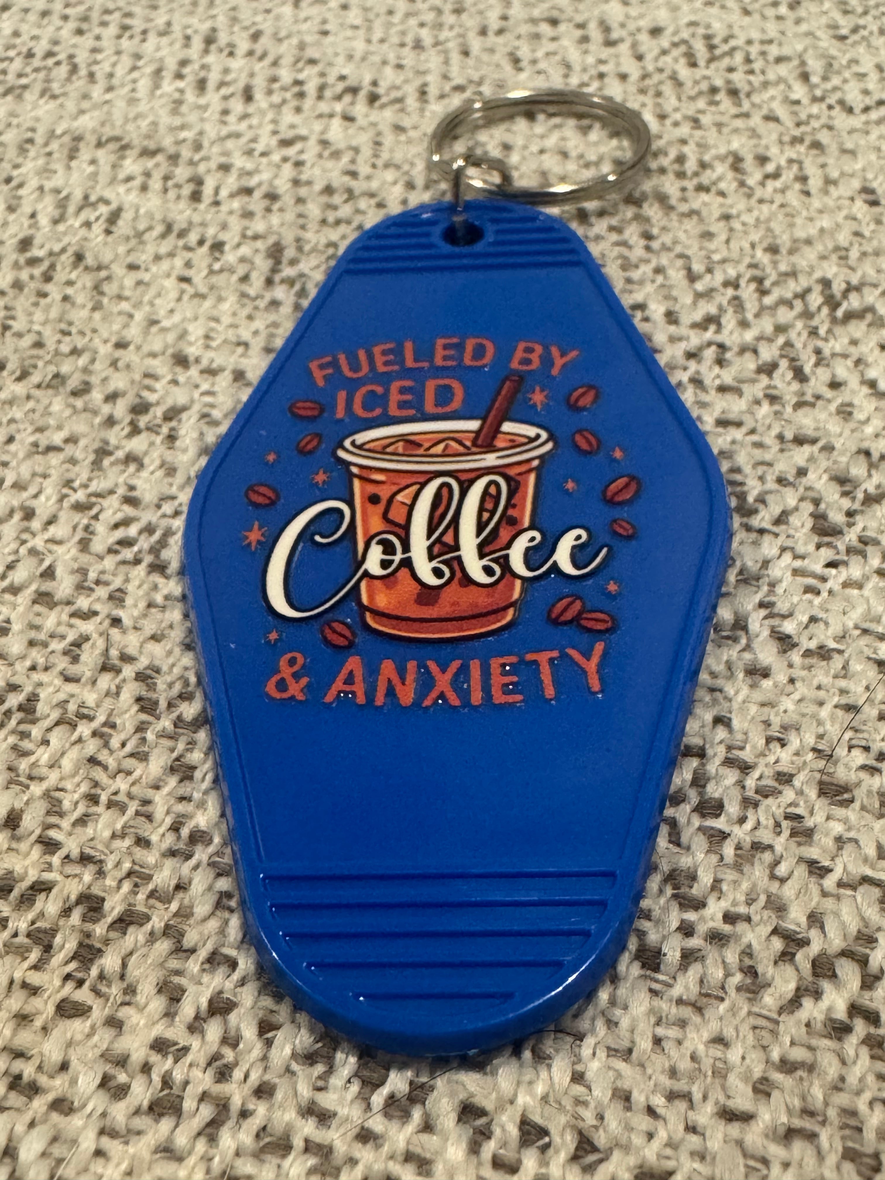 Ice Coffee & Anxiety Keychain
