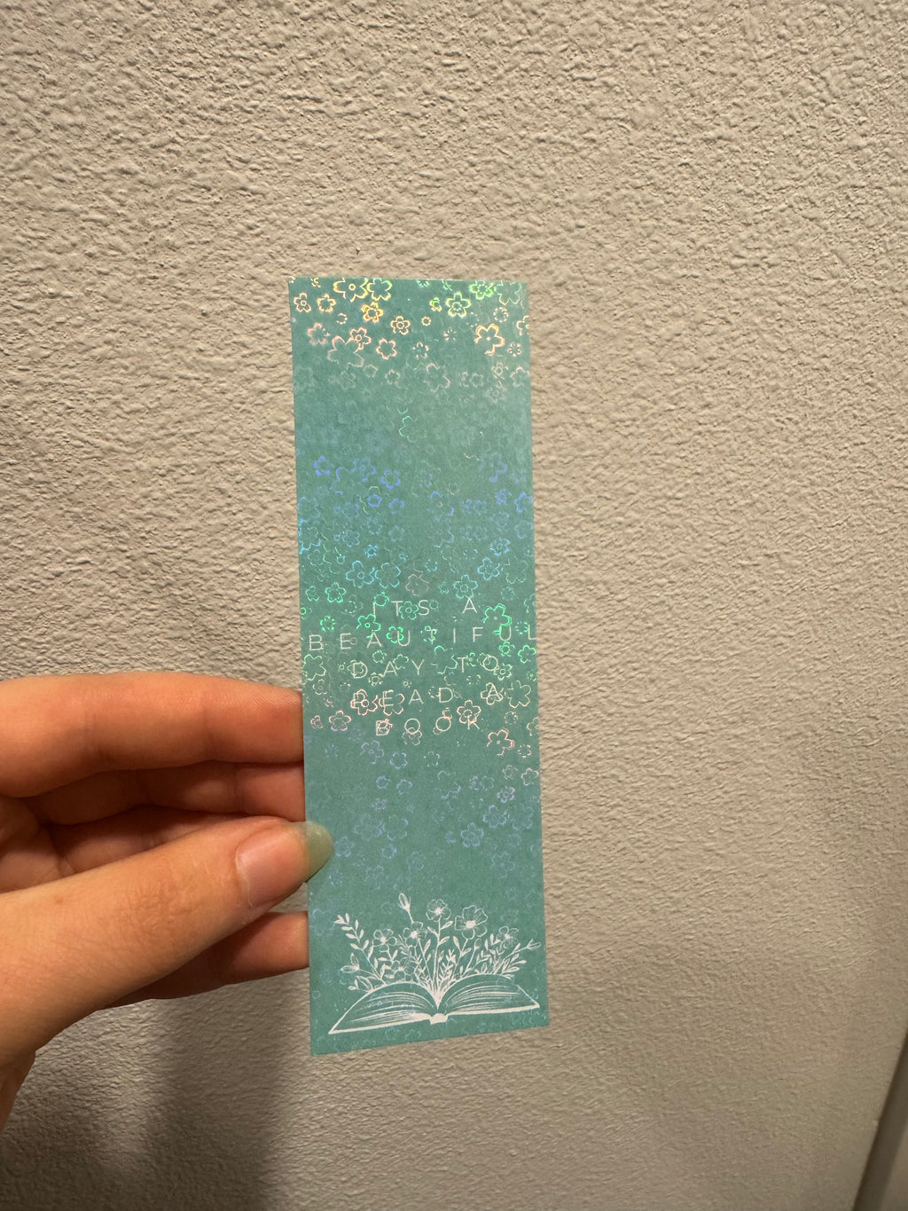 Its a beautiful day to read a book TEAL Bookmarks
