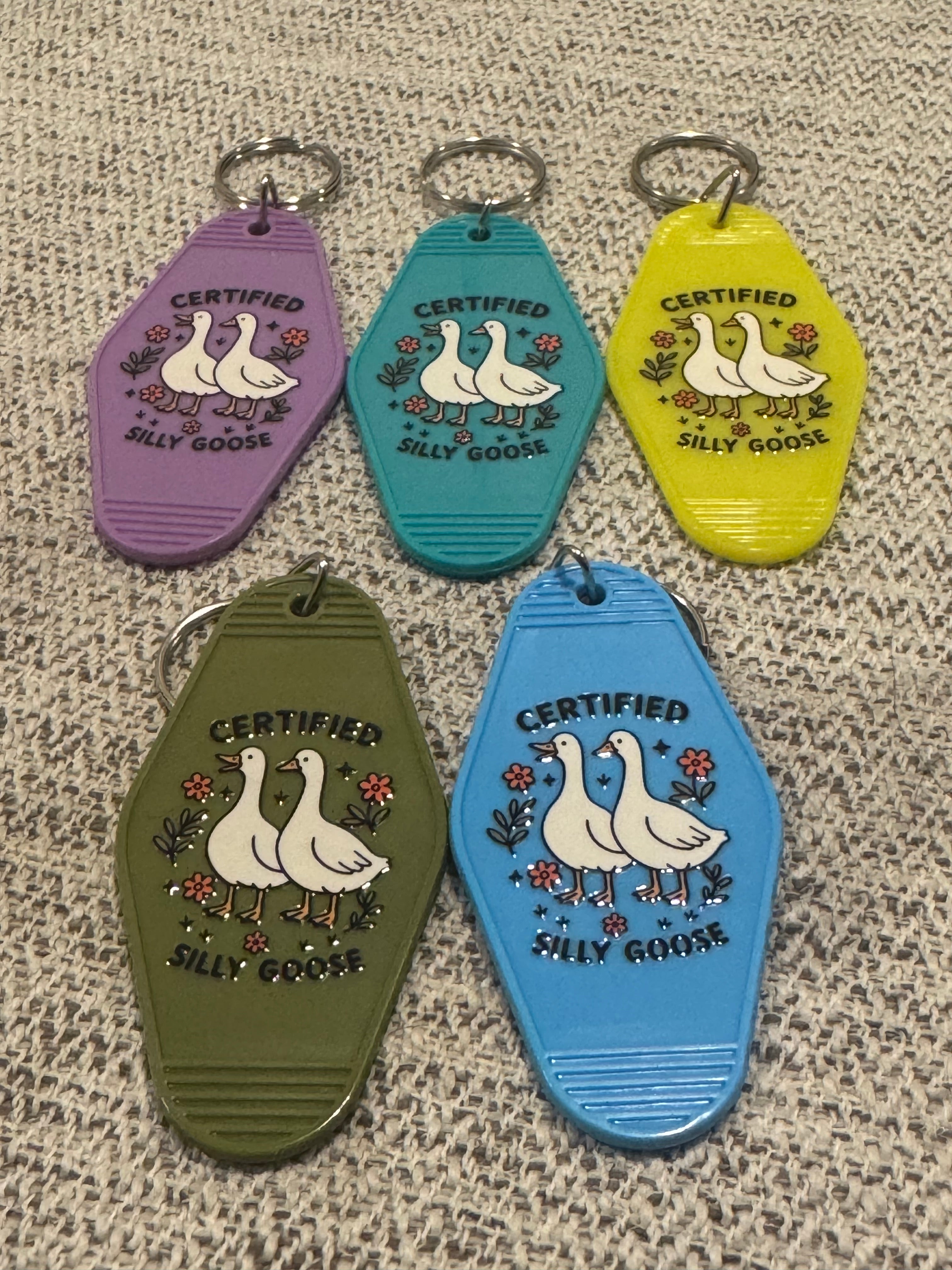 Certified Silly Goose Keychain