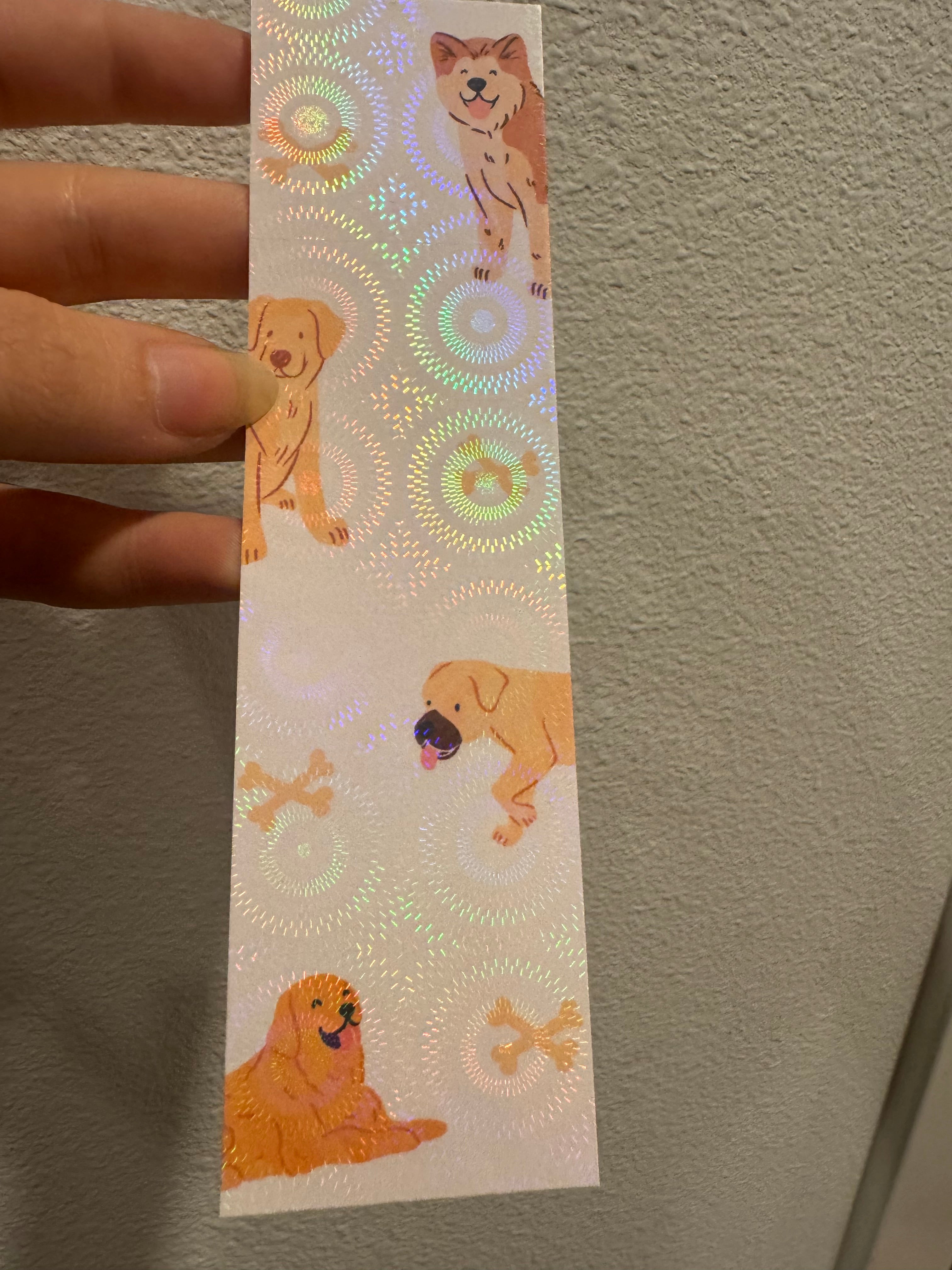 Off White Dog Doodles Bookmarks