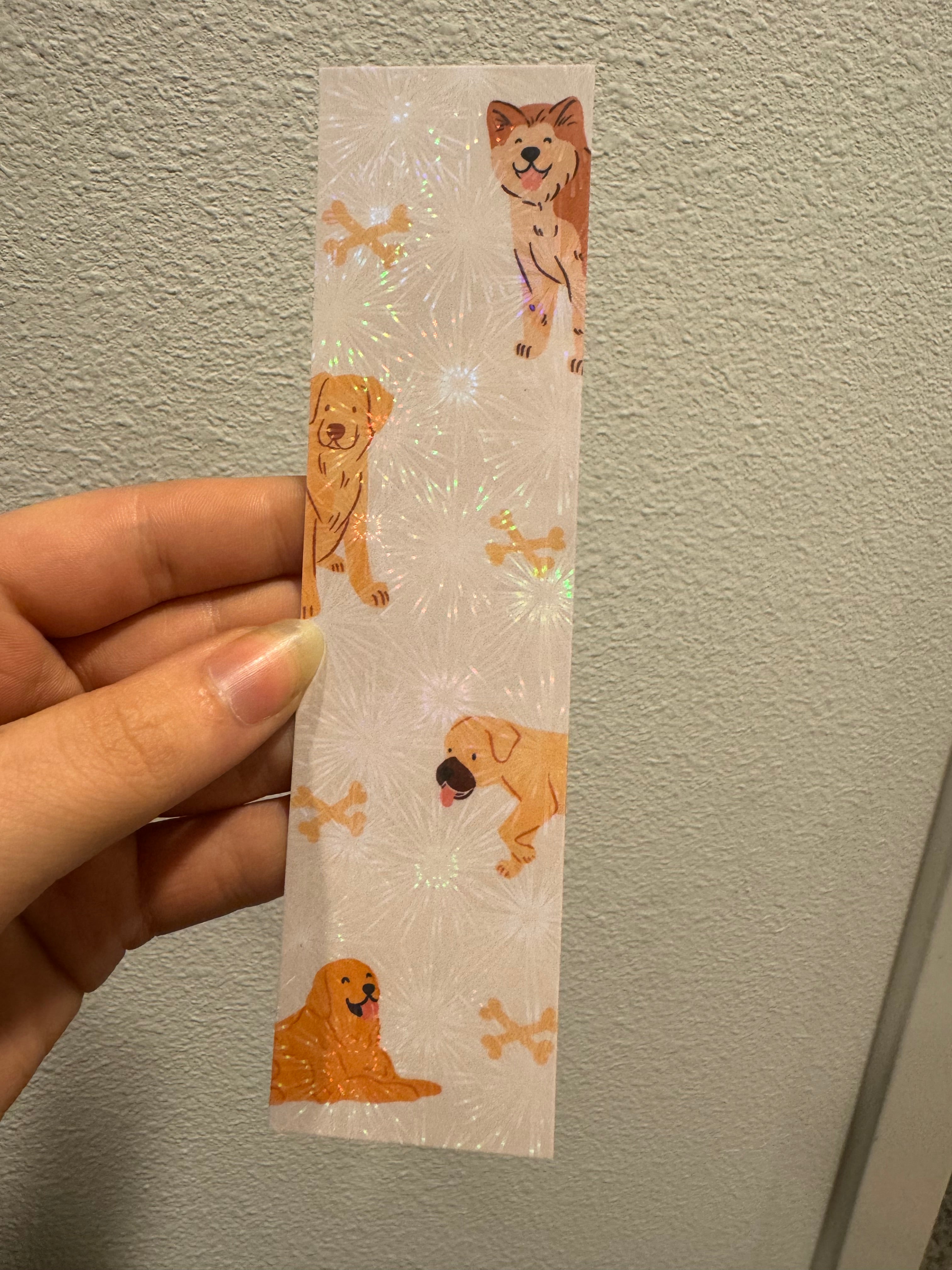 Off White Dog Doodles Bookmarks