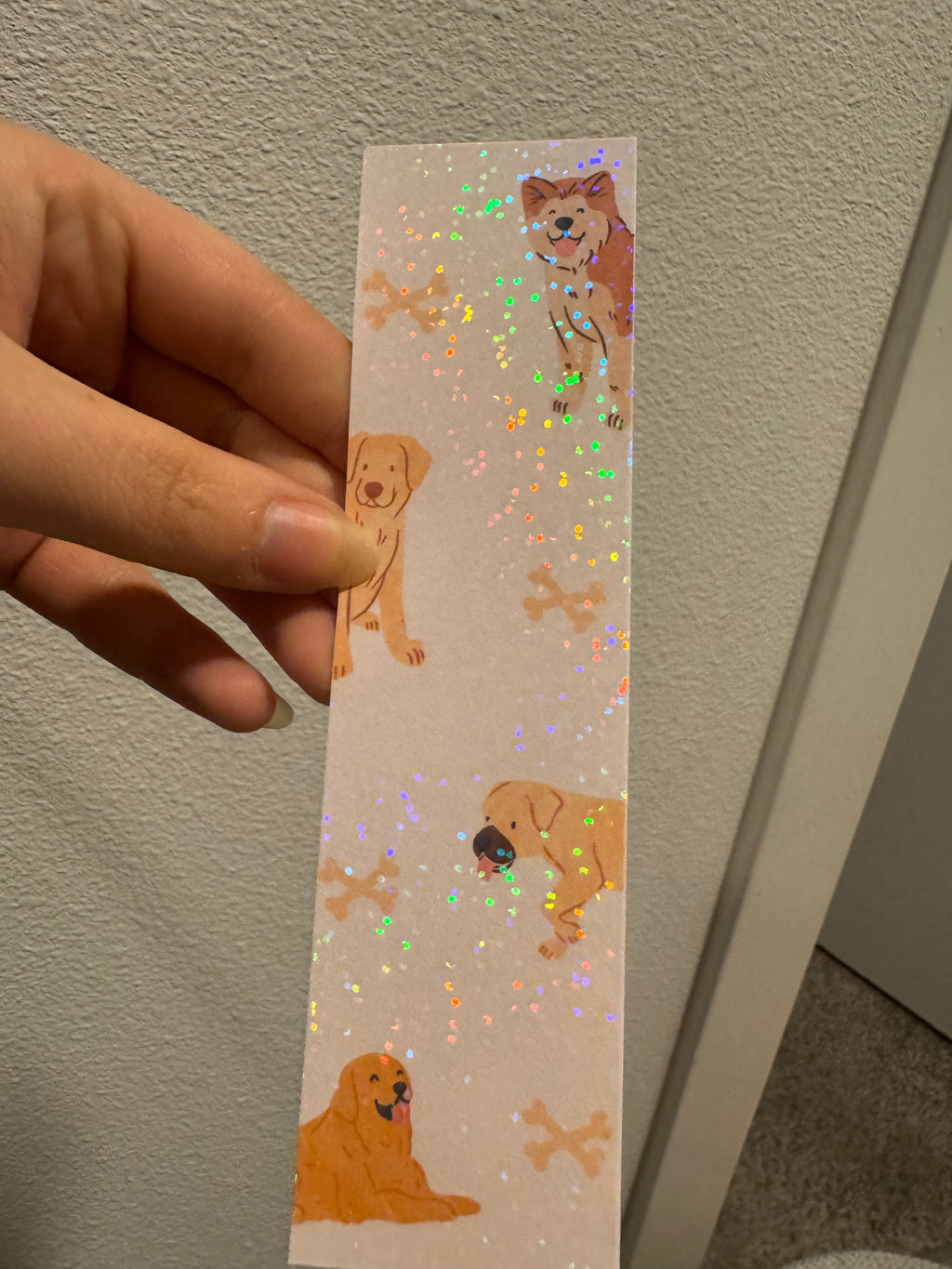 Off White Dog Doodles Bookmarks