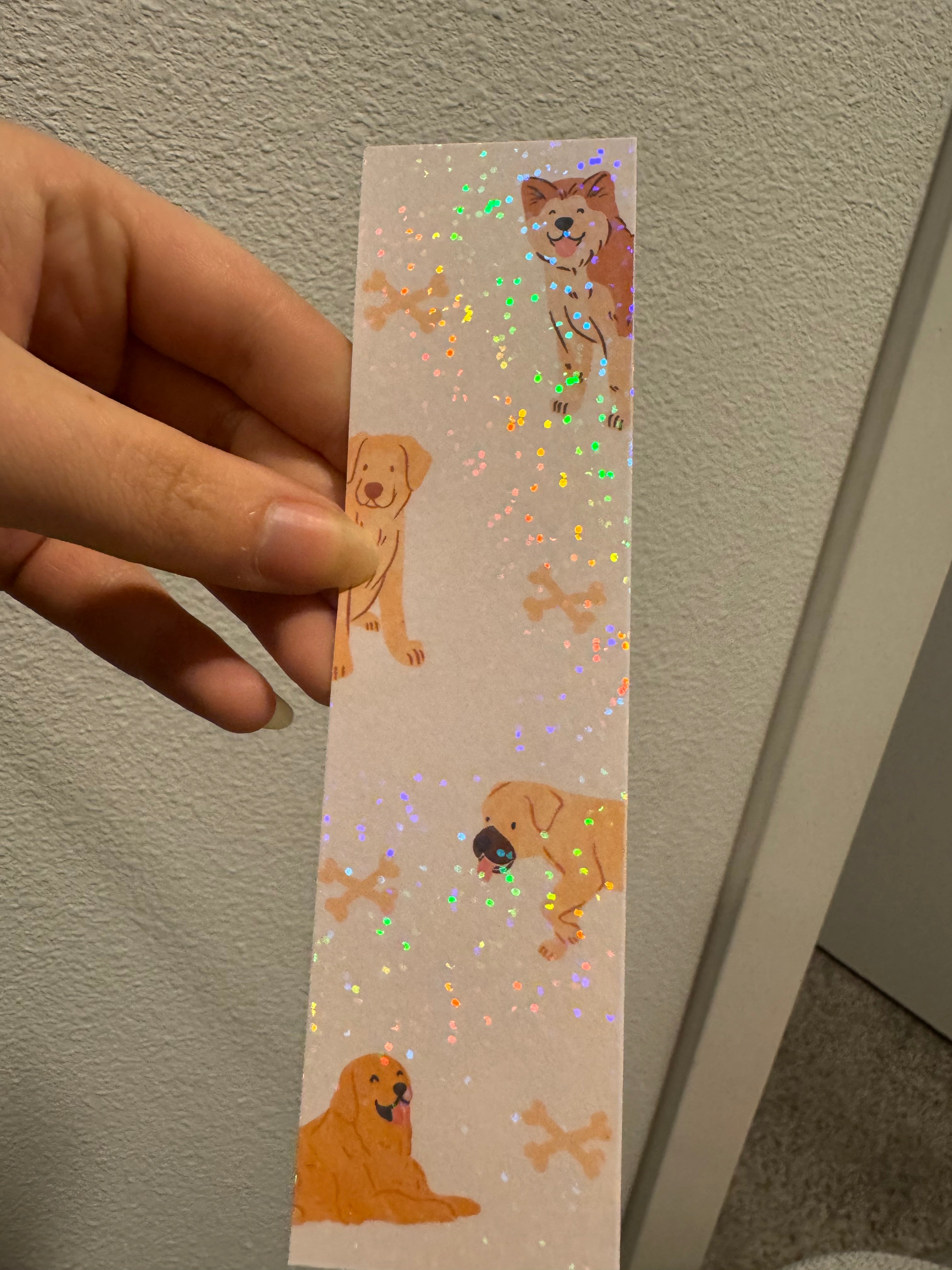 Off White Dog Doodles Bookmarks