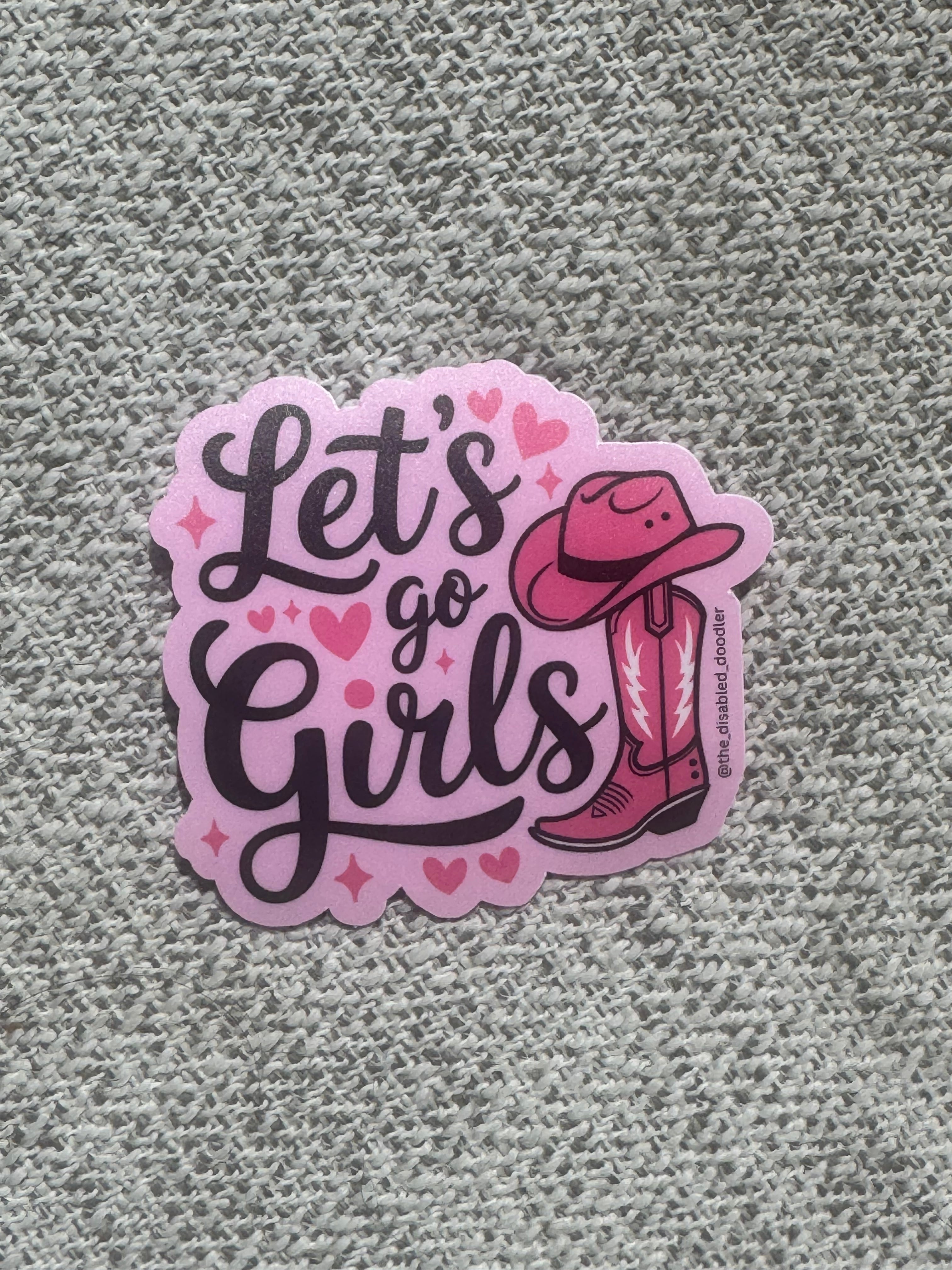 lets go girls sticker