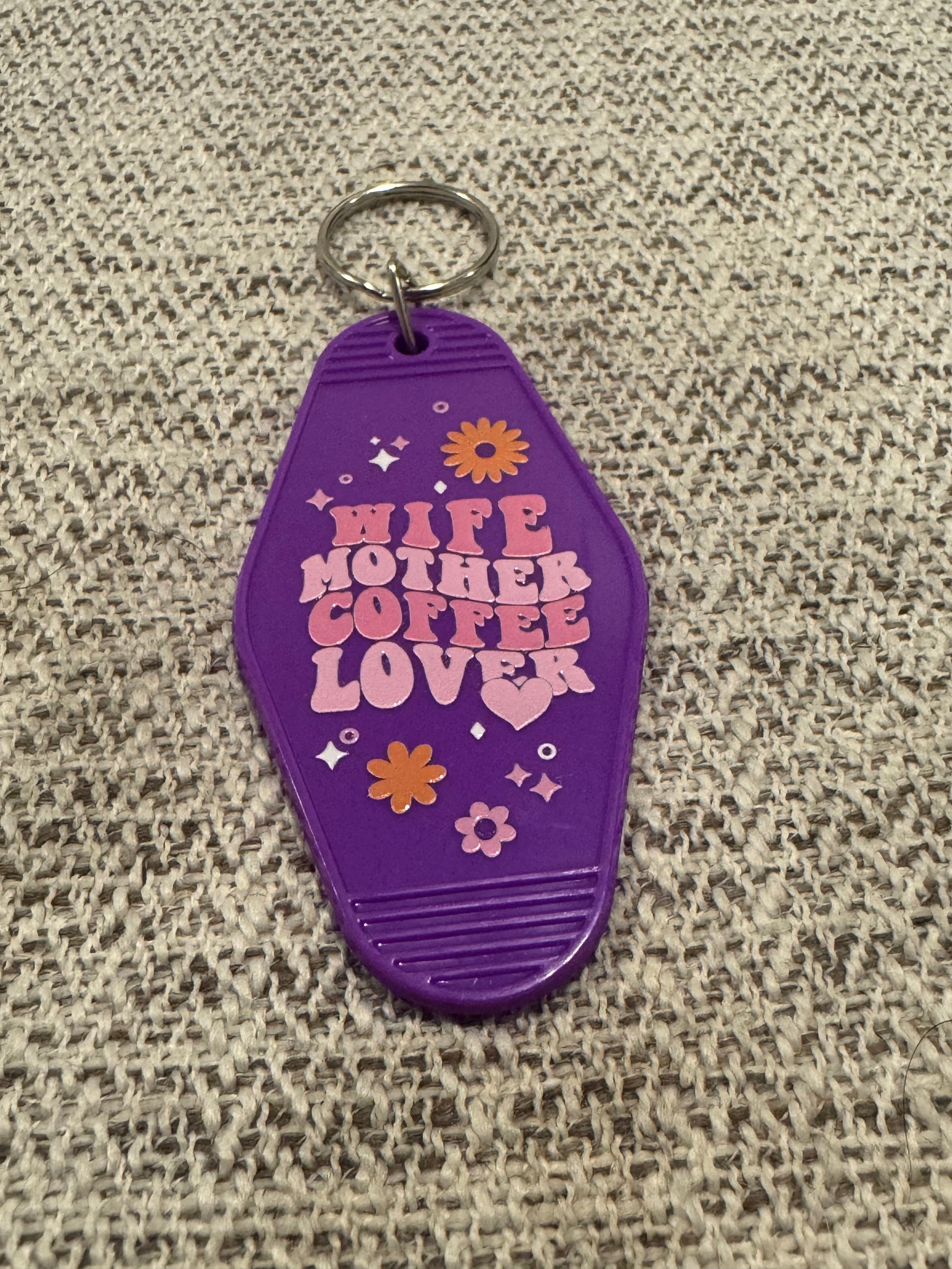 Wife Mother Coffee Lover Keychains