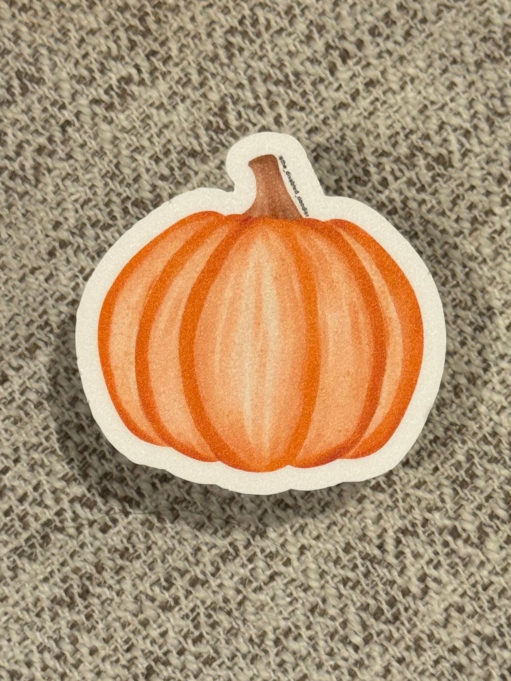 Watercolor Pumpkin Sticker