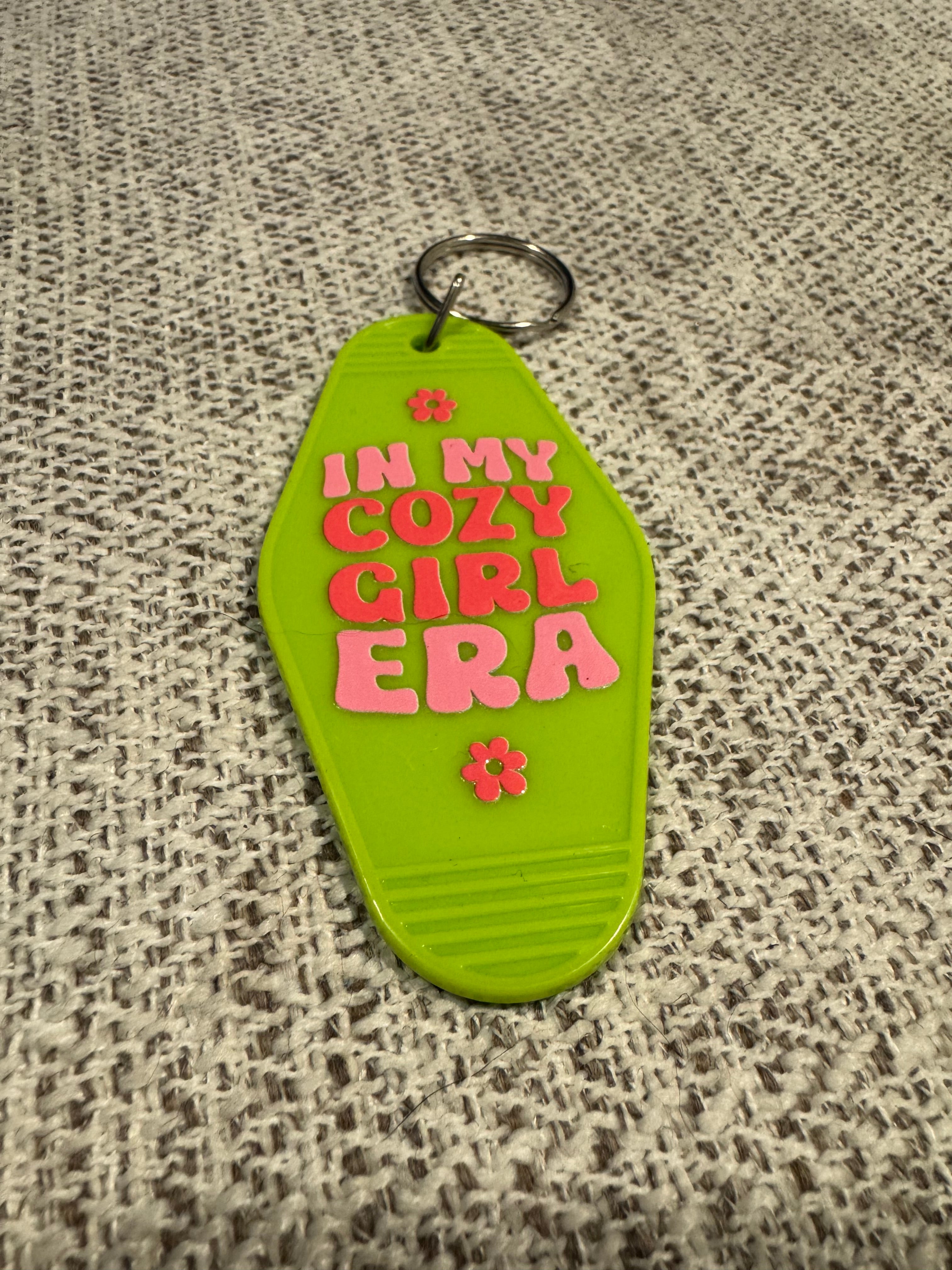In My Cozy Girl Era Keychains