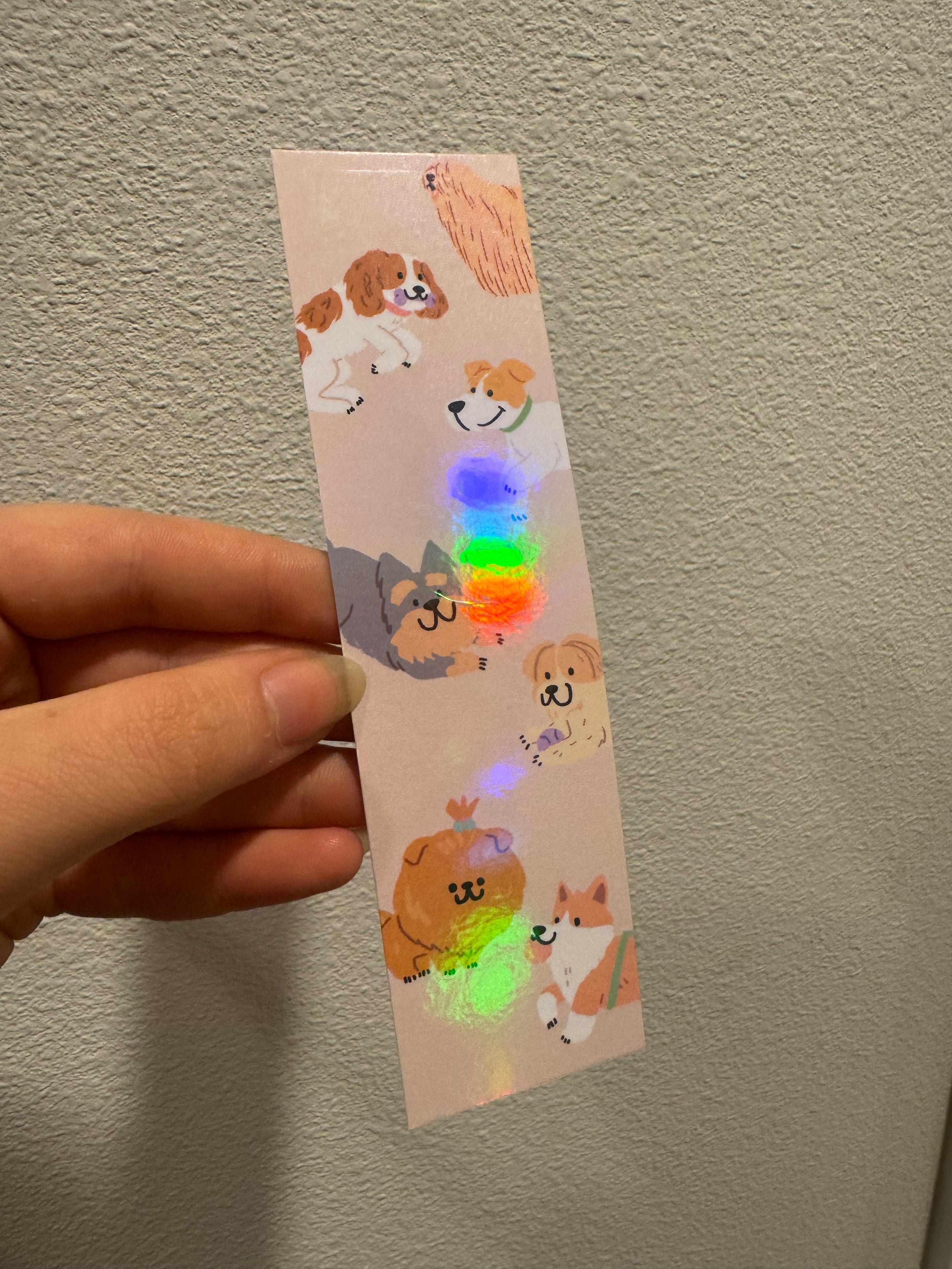 Peach Dog Doodles Bookmarks