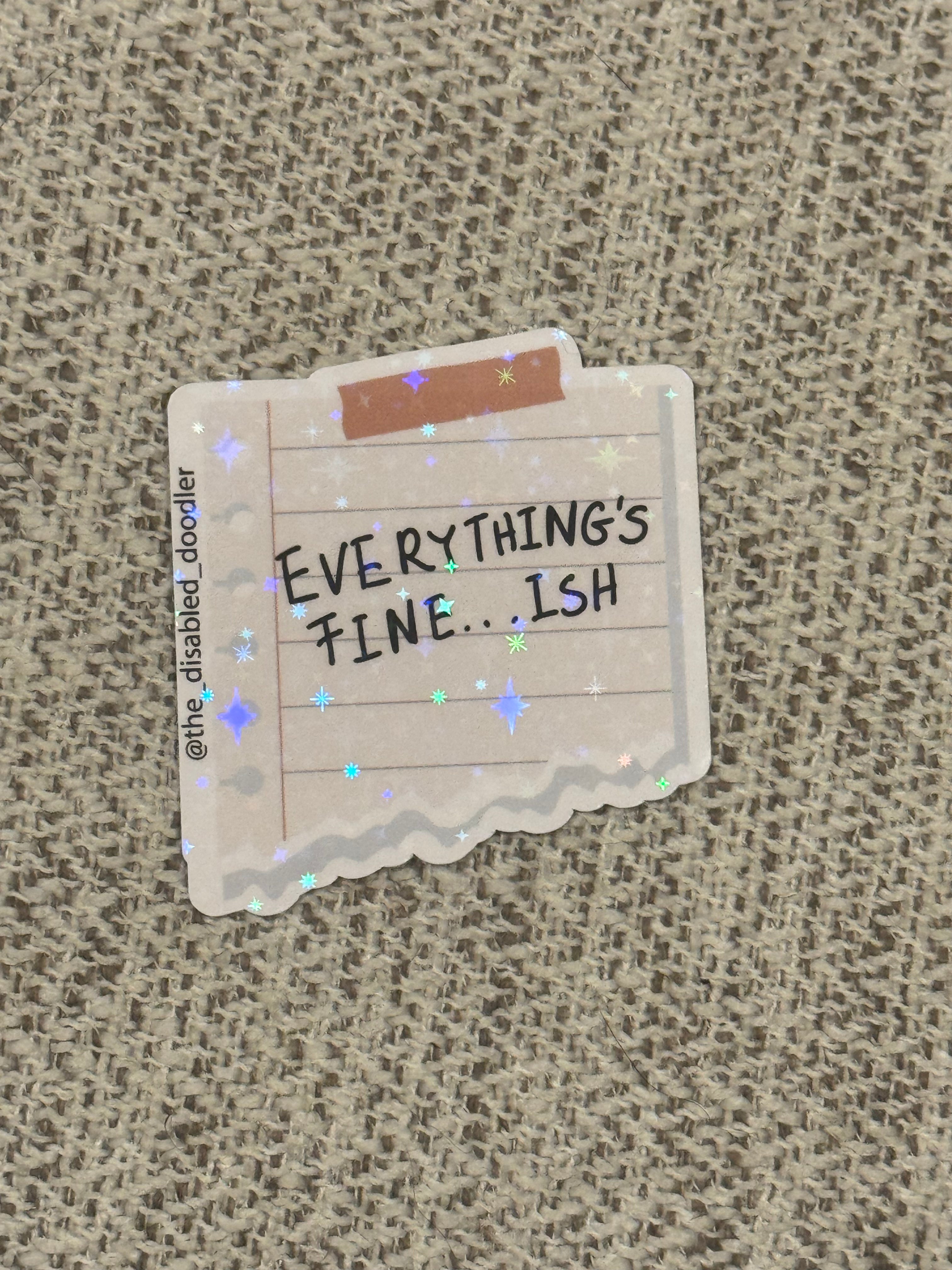 Everything’s fine… ish
