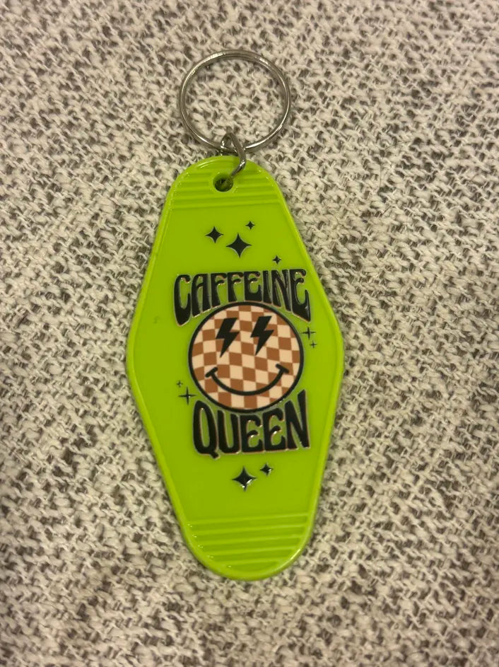 Caffeine Queen Keychains