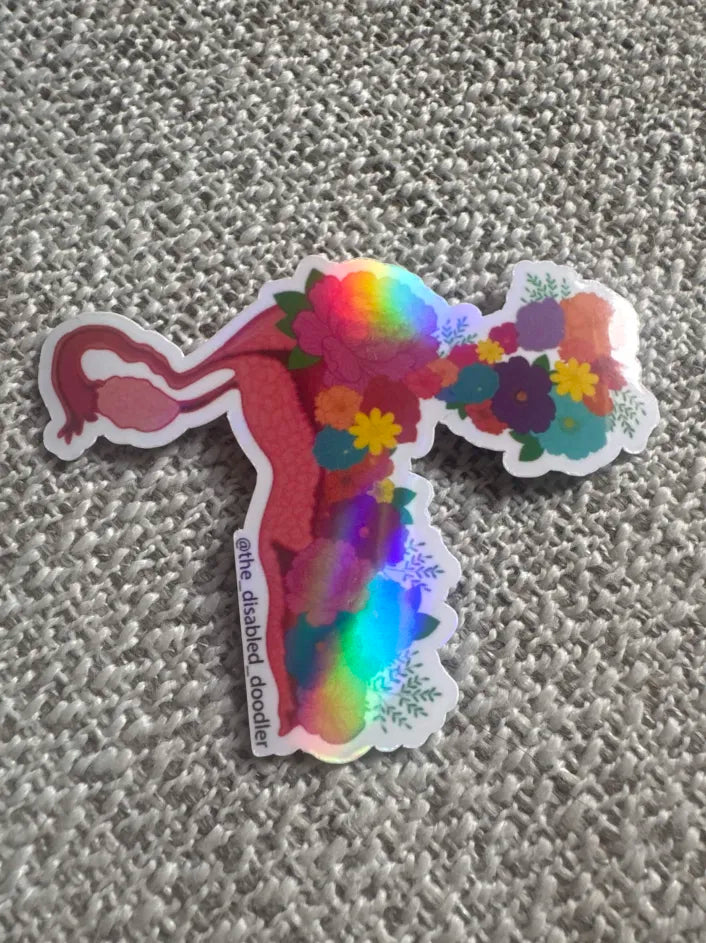 Floral Anatomy Uterus Sticker